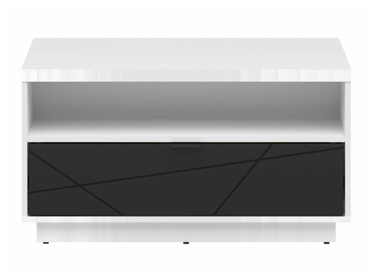 Масичка за кафе Fivale 117 (Бял гланц + Черен мат)