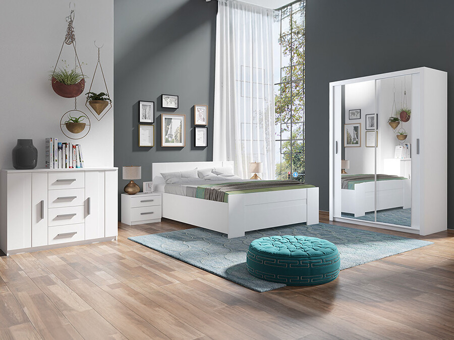 Комплект за спалня Catromi 113 (Бял)