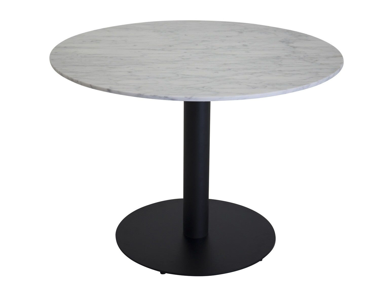 Маса Dallas 175 (Бял мрамор + Черен)