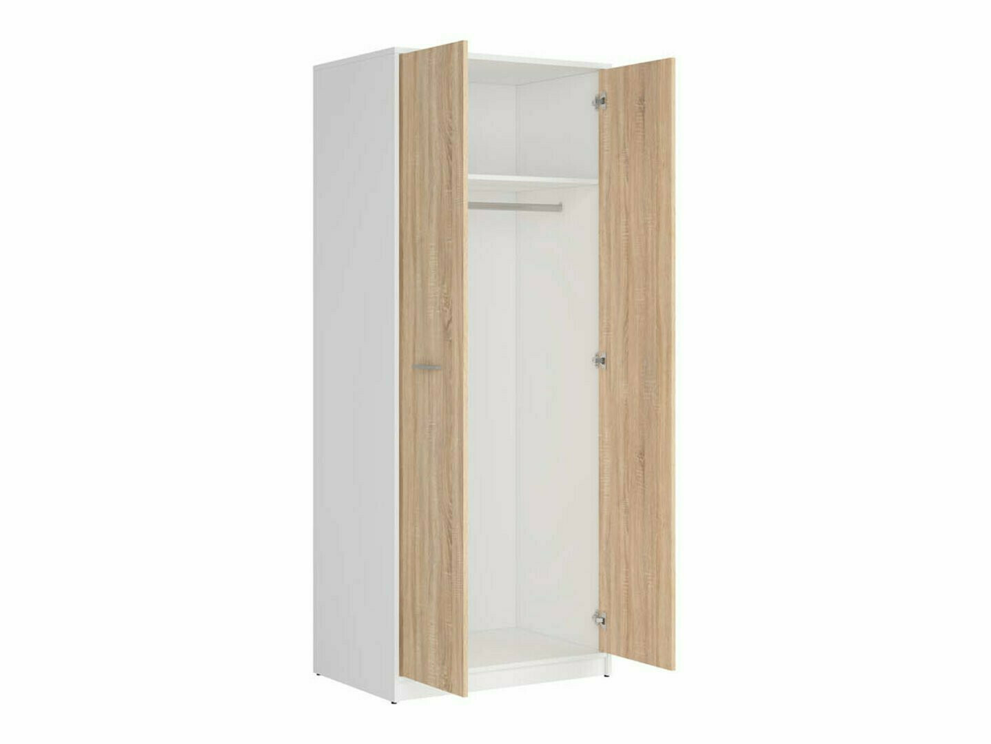 Комплект за антре Novsore 146 (Бял + Сонома дъб)