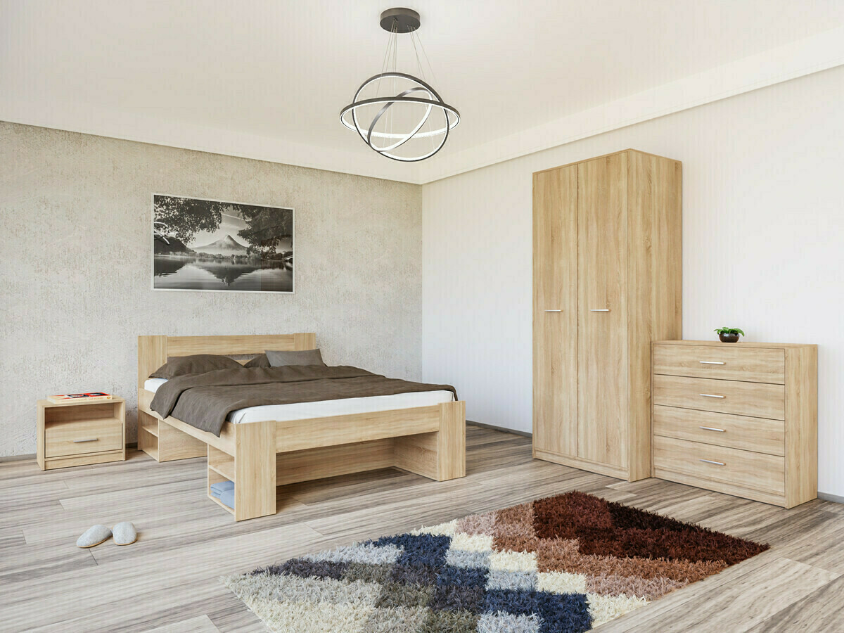 Комплект за спалня Novsore 147 (Сонома дъб)