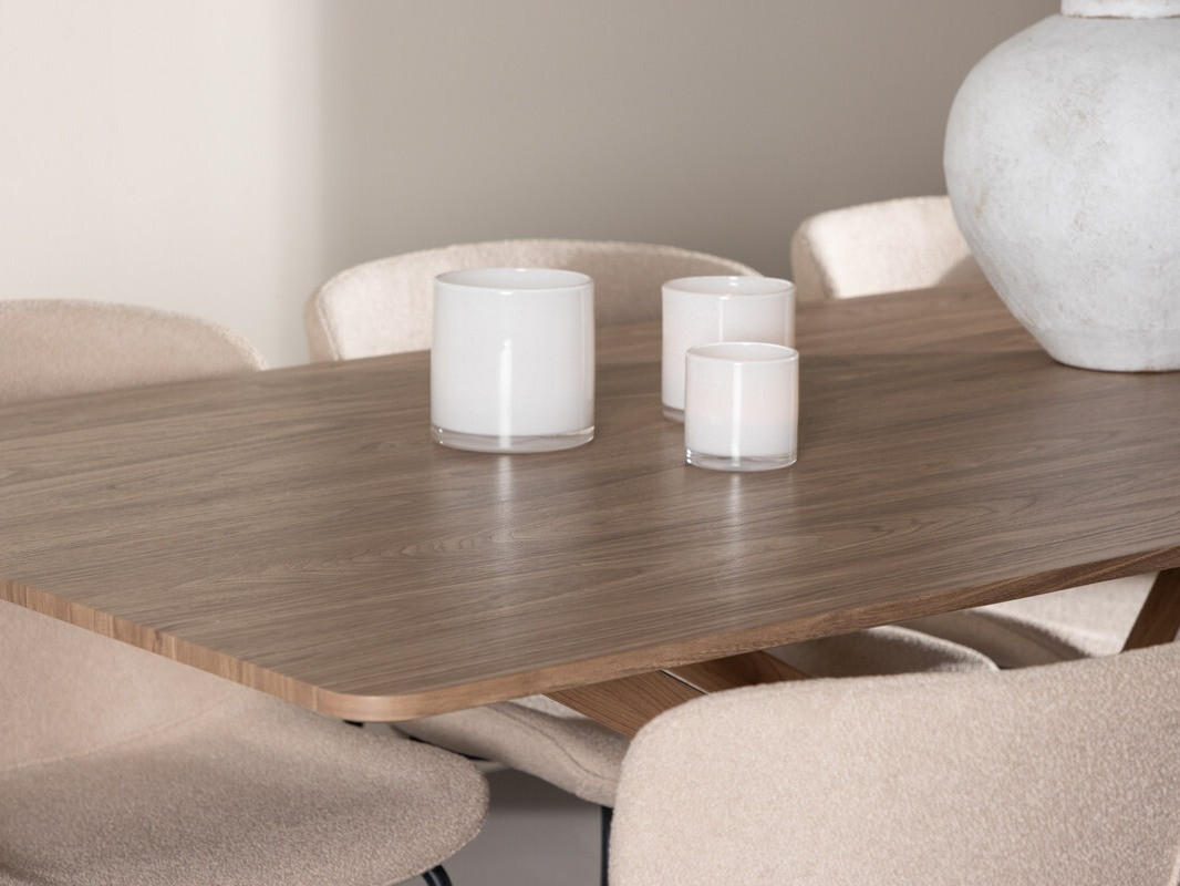 Маса и столове за трапезария Dallas 5102 (Бежов)