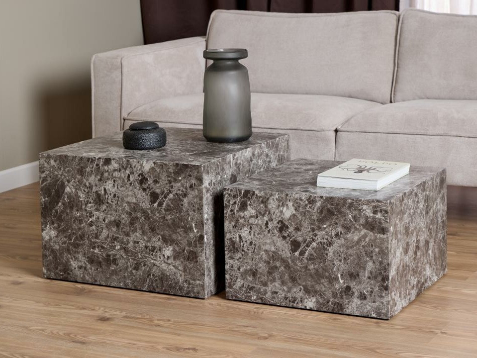 Комплект масички за кафе Norsica 603 (Кафяв мрамор)