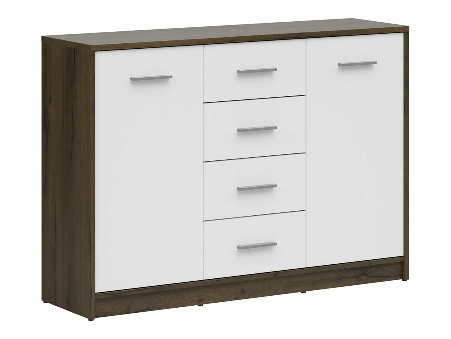 Скрин Novsore 118 (Тъмен дъб + Бял)