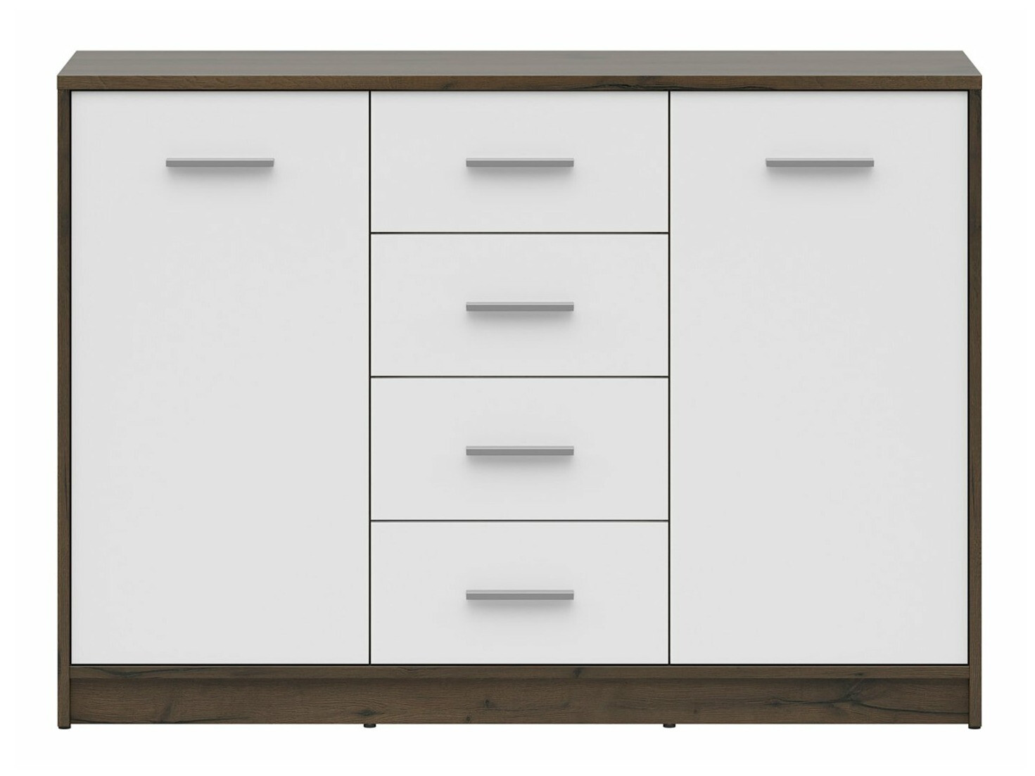 Скрин Novsore 118 (Тъмен дъб + Бял)