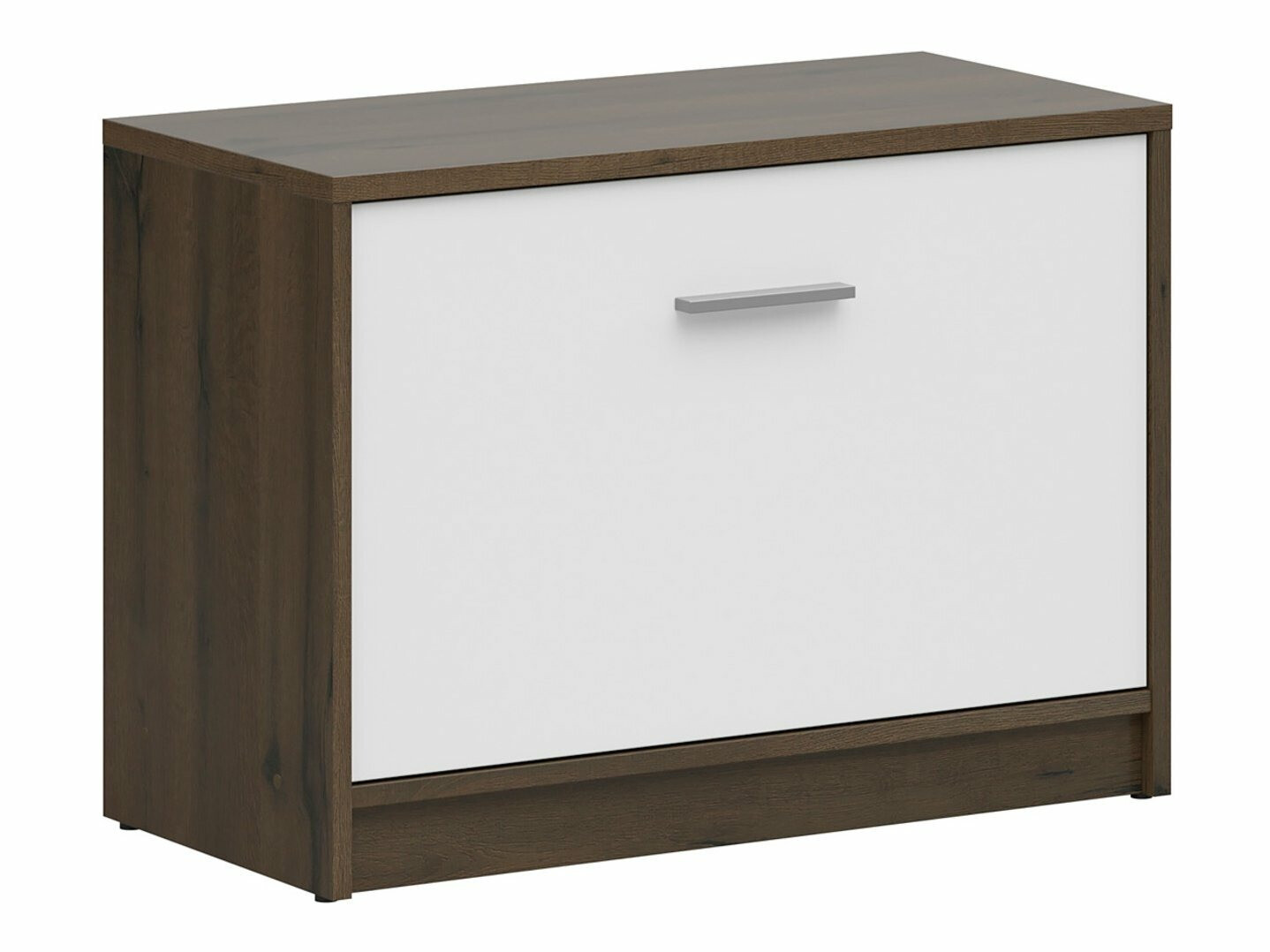 Шкаф за обувки Novsore 111 (Тъмен дъб + бял)