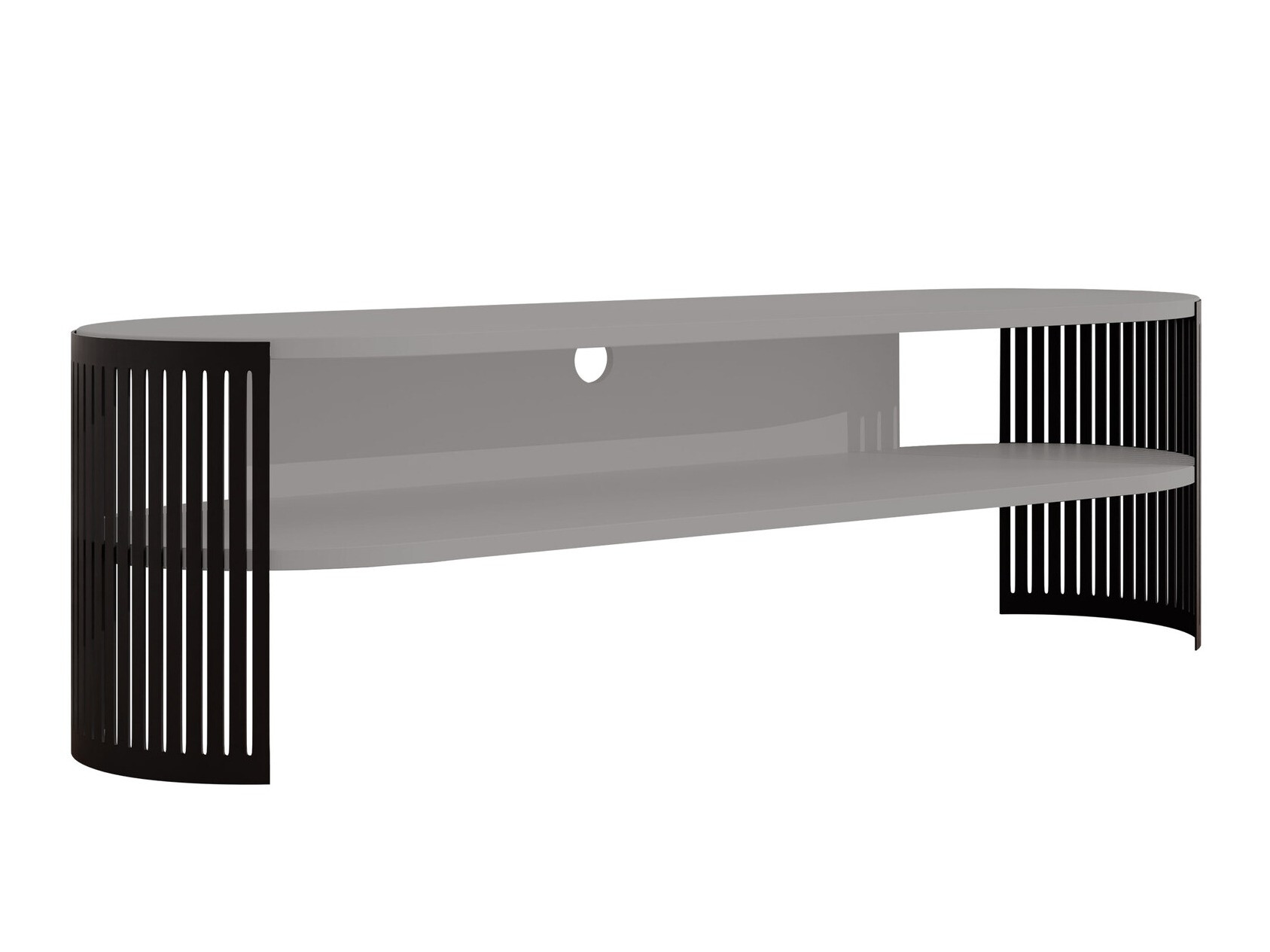 ТВ шкаф Civer (Черен + Графит)