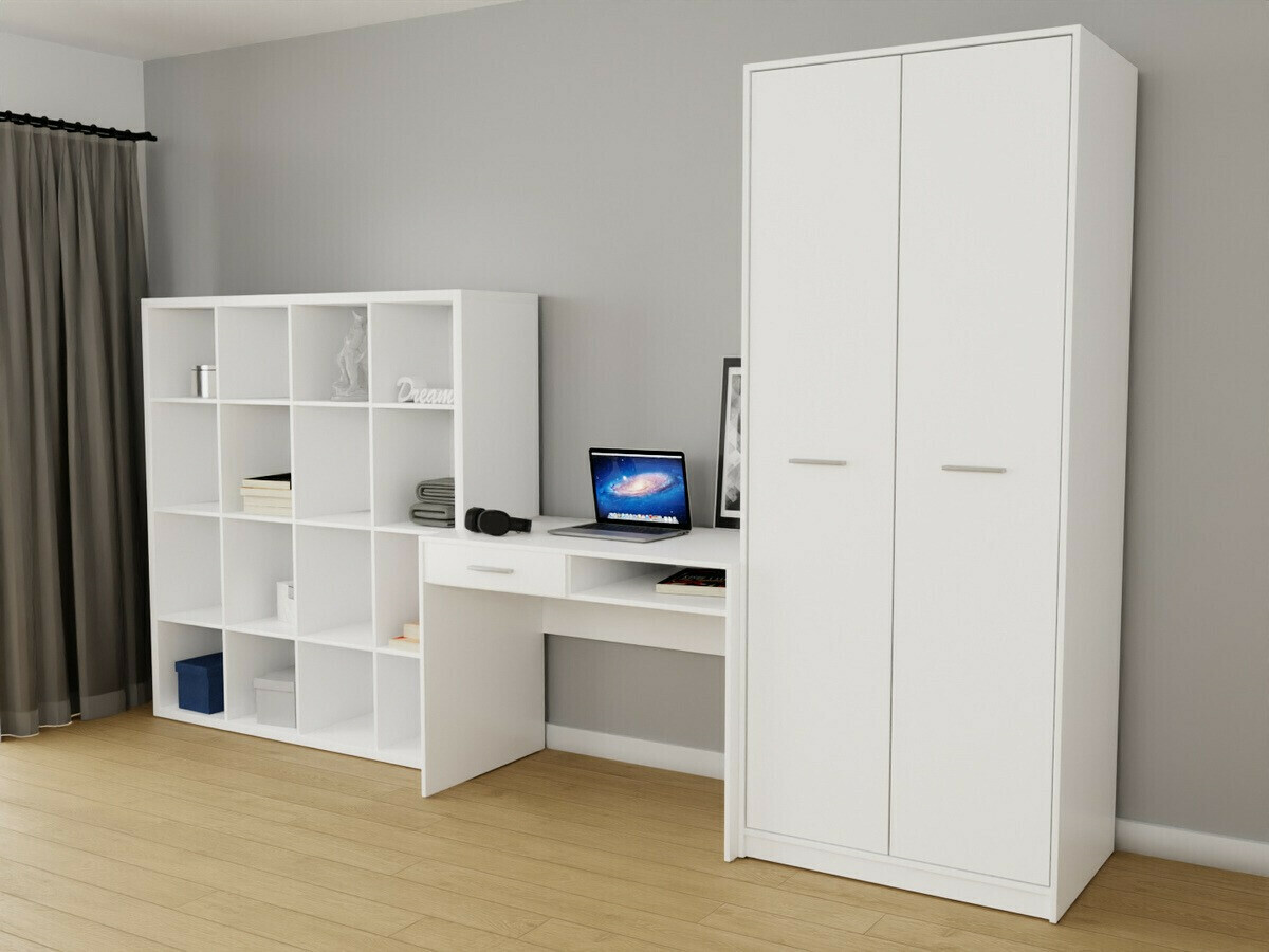 Комплект за домашен офис Novsore 153 (Бял)