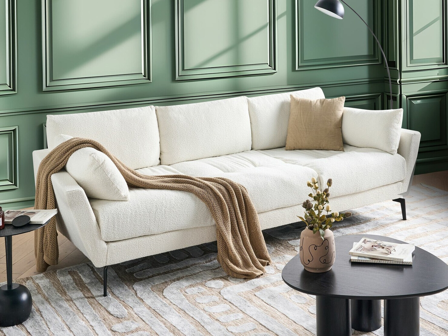 Диван Berwyn 2405 (Бял)