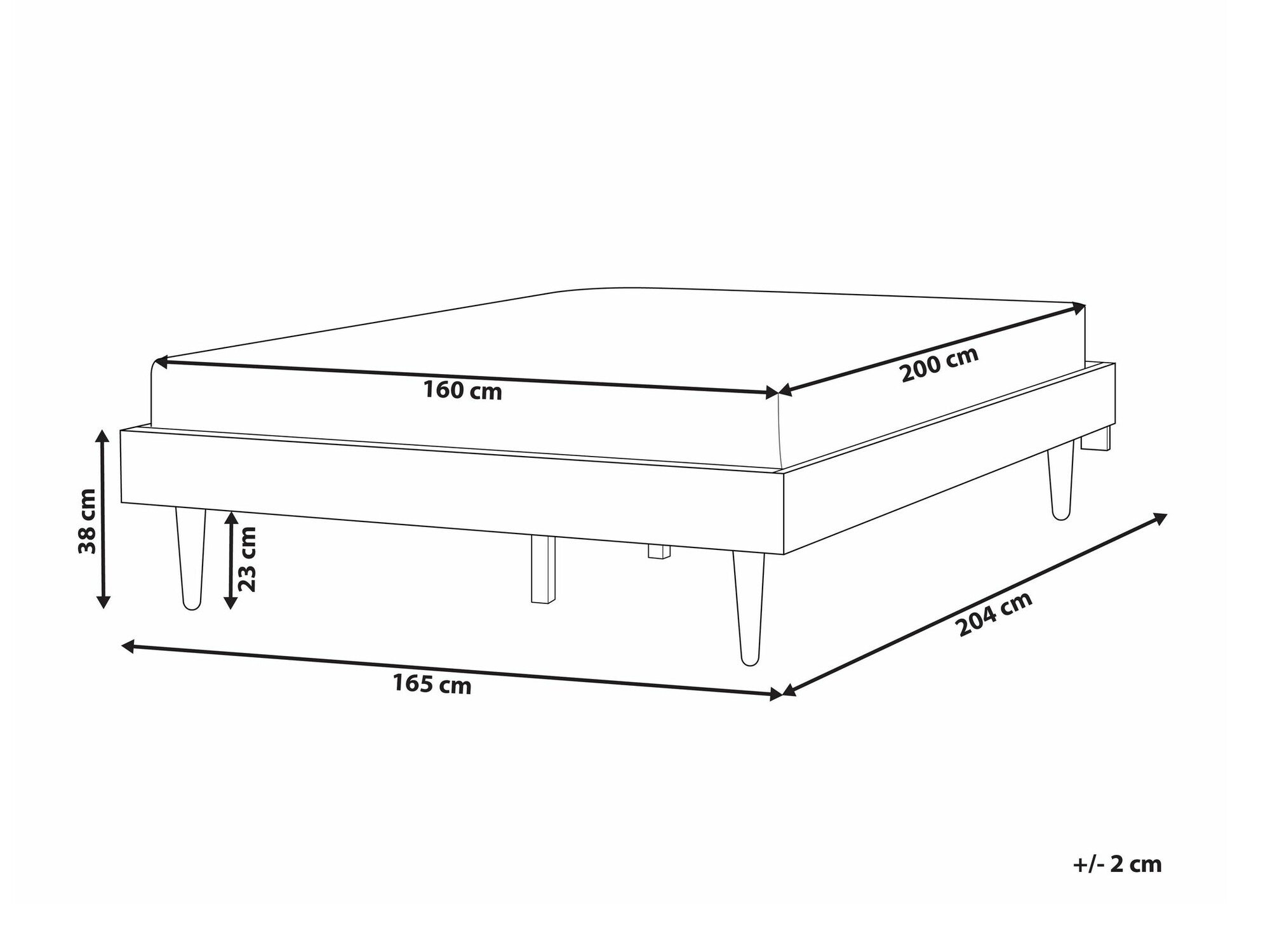 Легло Berwyn 2088 (Черен)