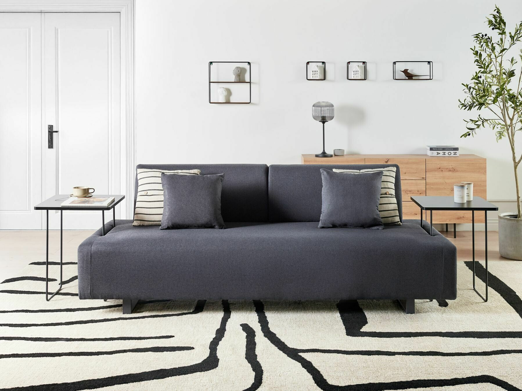 Диван Berwyn 2417 (Черен)