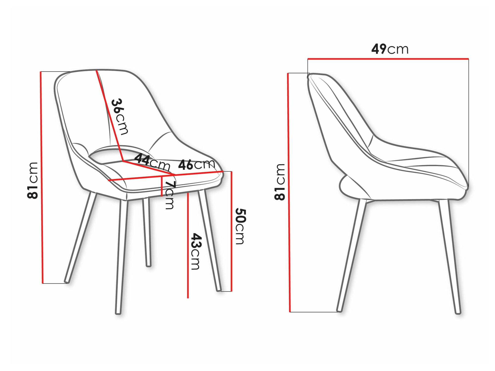 Стол Comfivo Hilaritas XII (Черен)