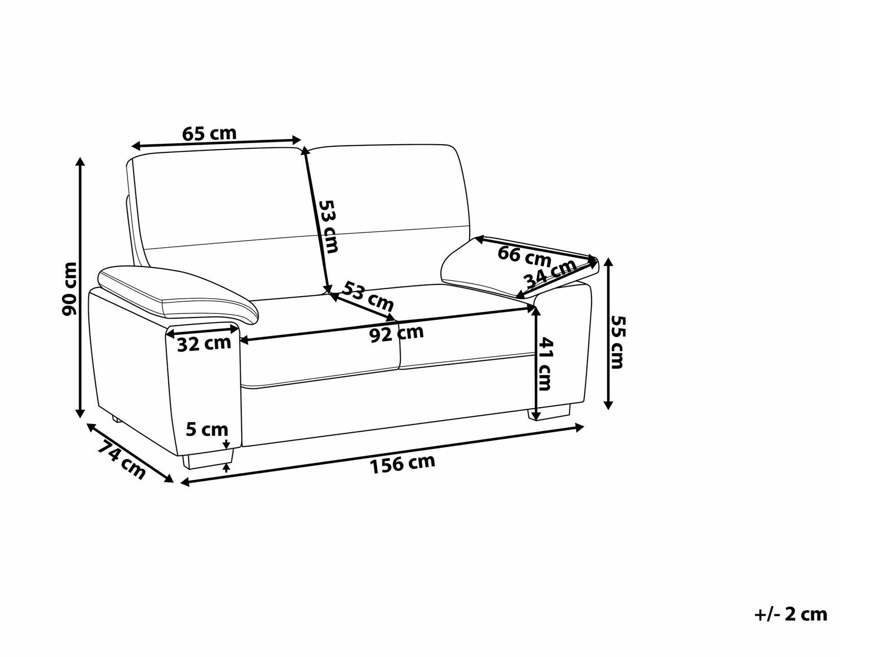 Диван Berwyn 1325 (Светлокафяво)