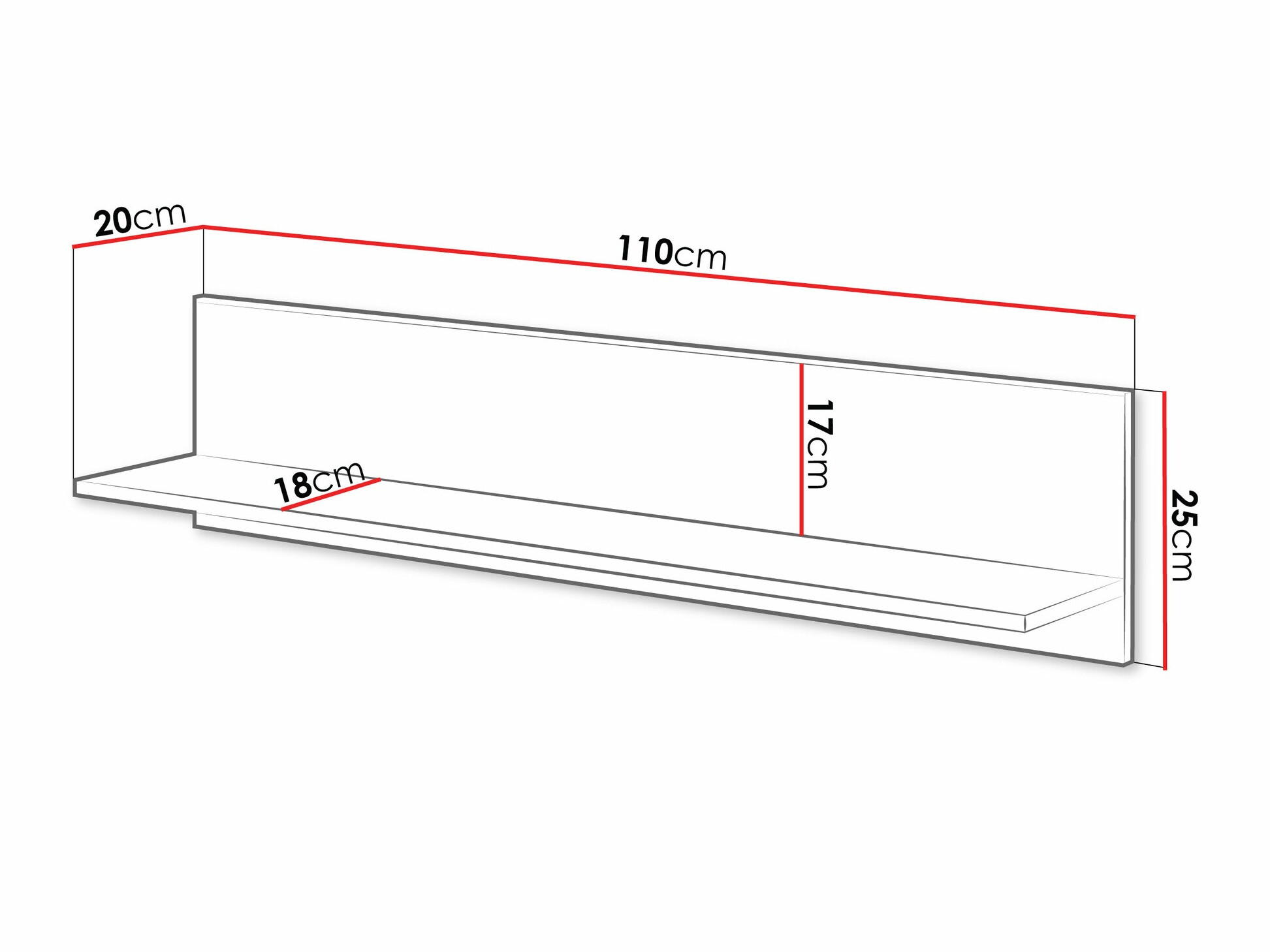 Стенна етажерка Fabula