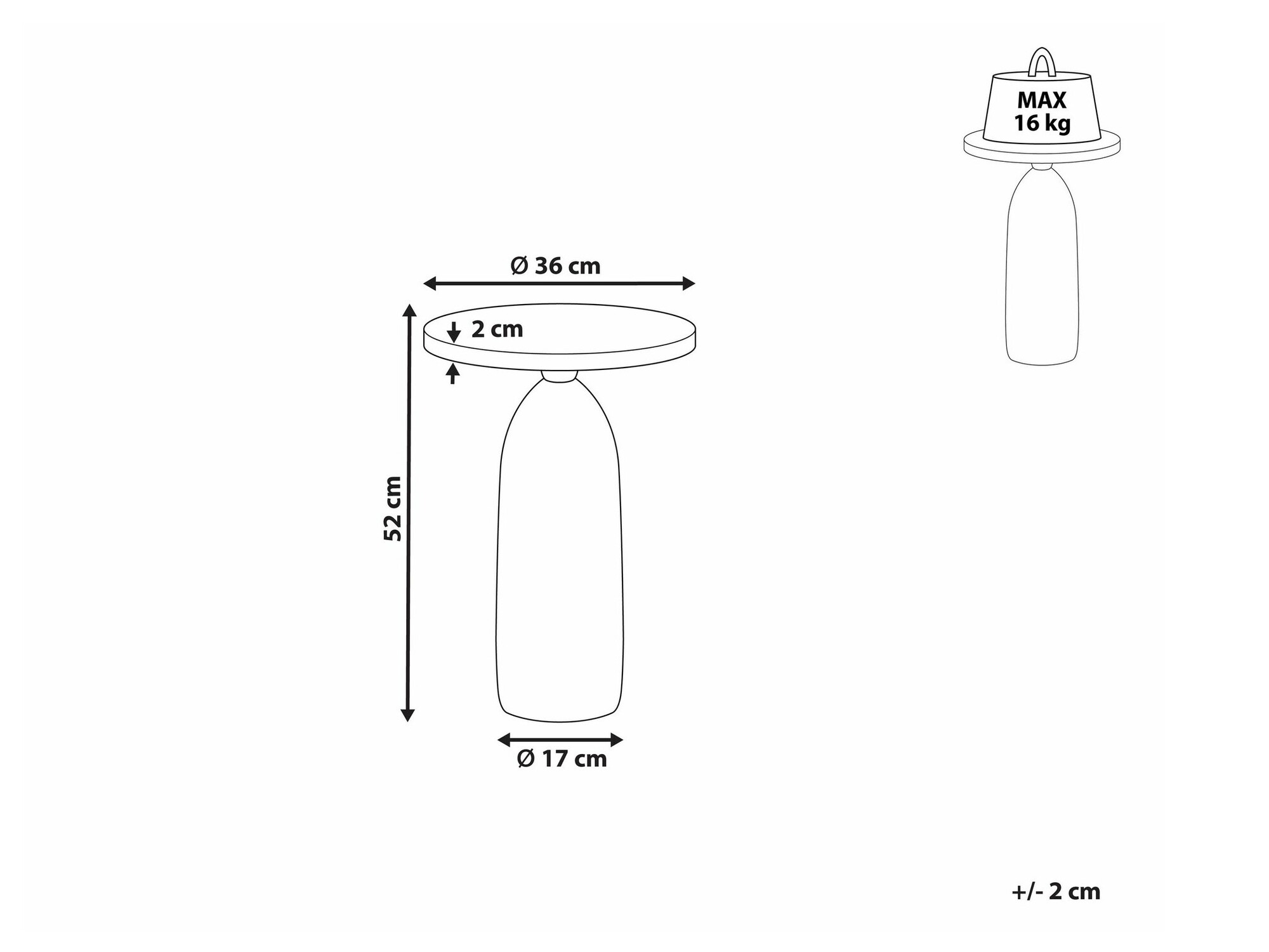 Помощна масичка Berwyn 2421