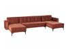 Ъглов диван Mormiru 104 (Червен)