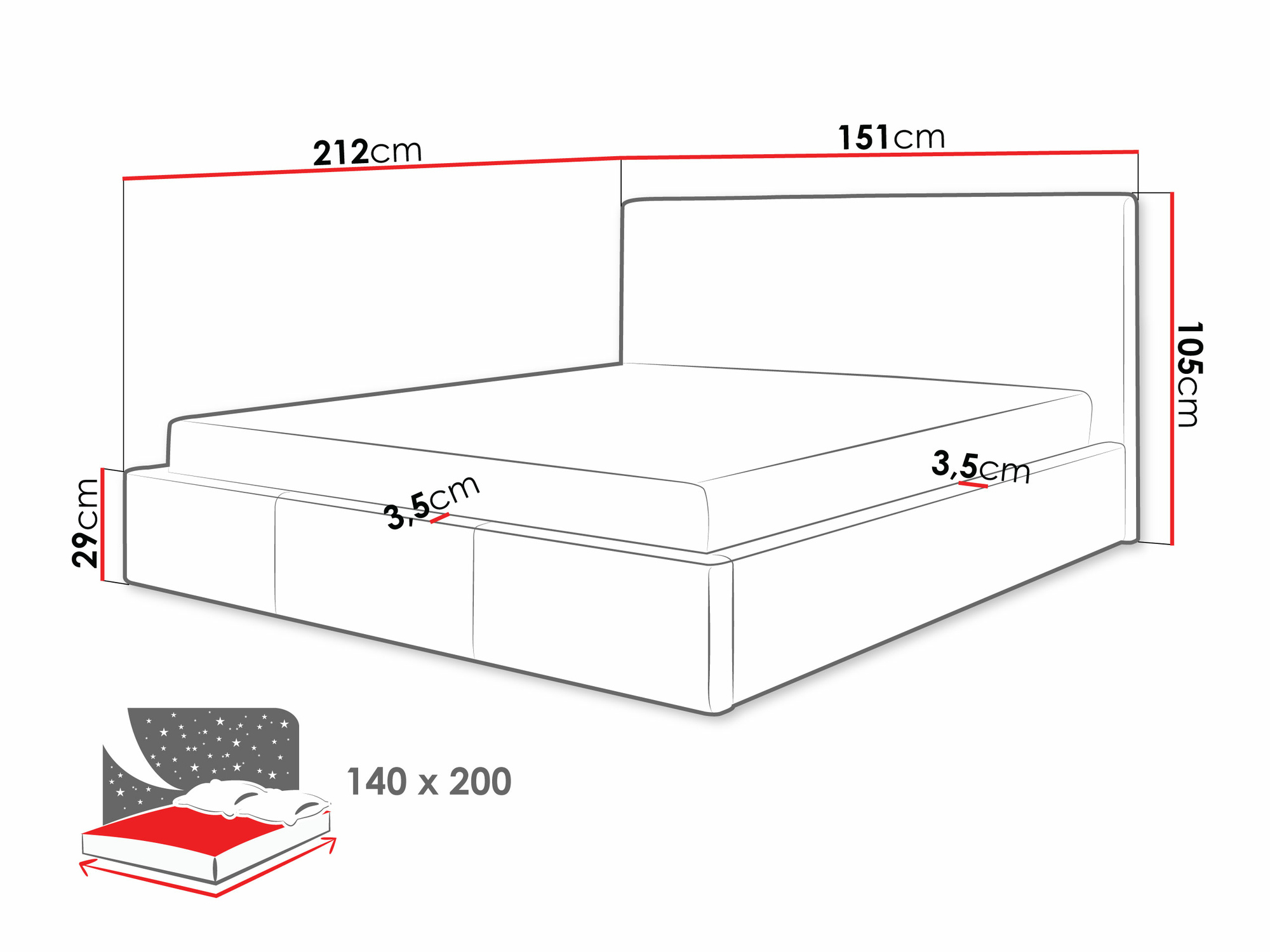 Легло ComfiDream 125 (Lars 90)