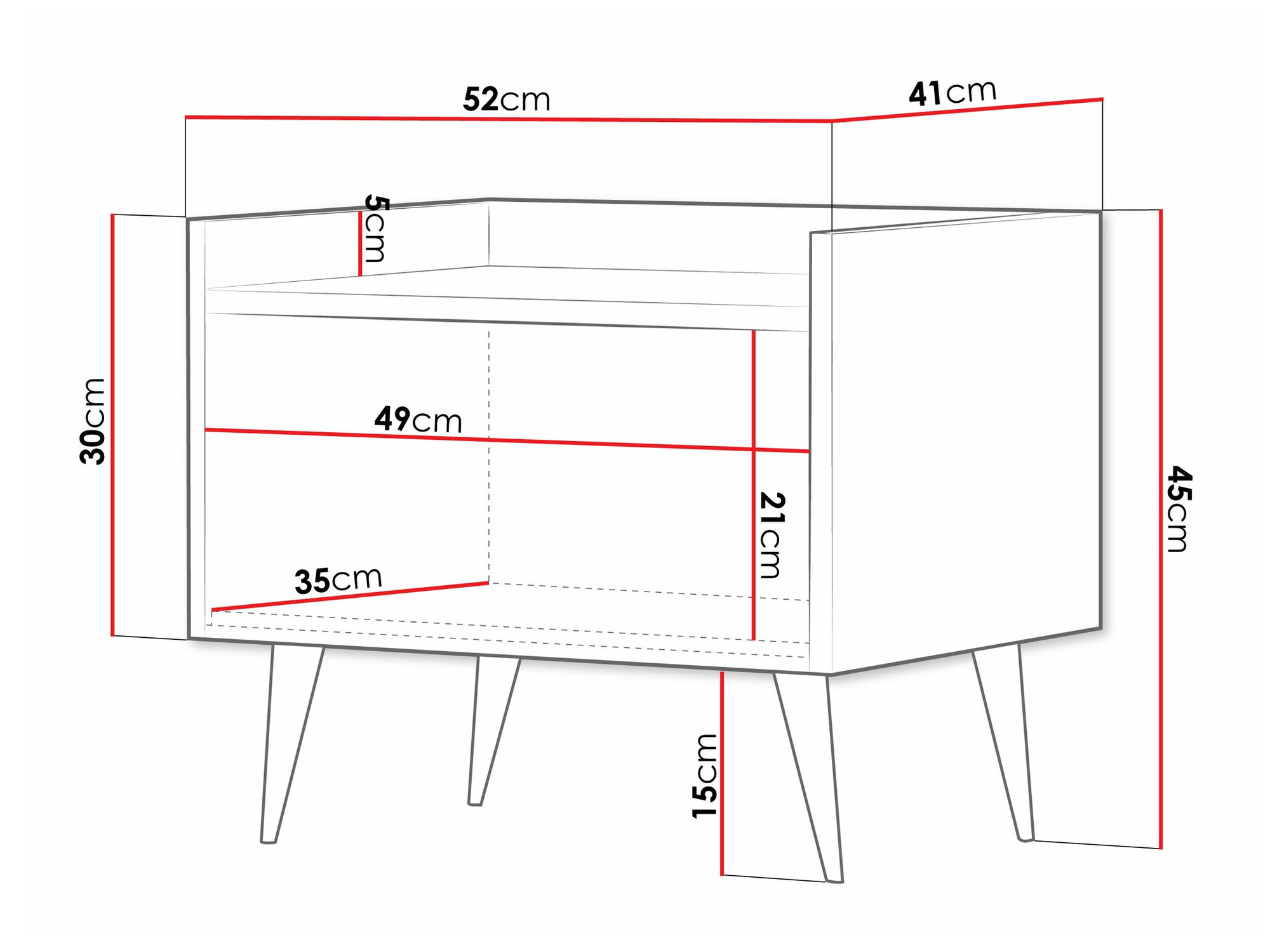 Нощно шкафче Mirfivu 107