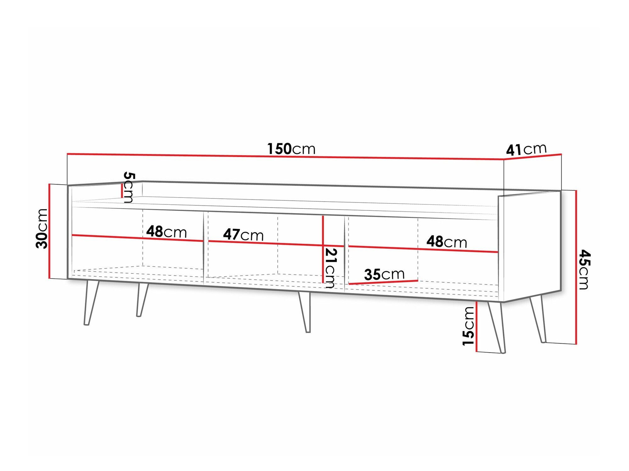 ТВ шкаф Mirfivu 105