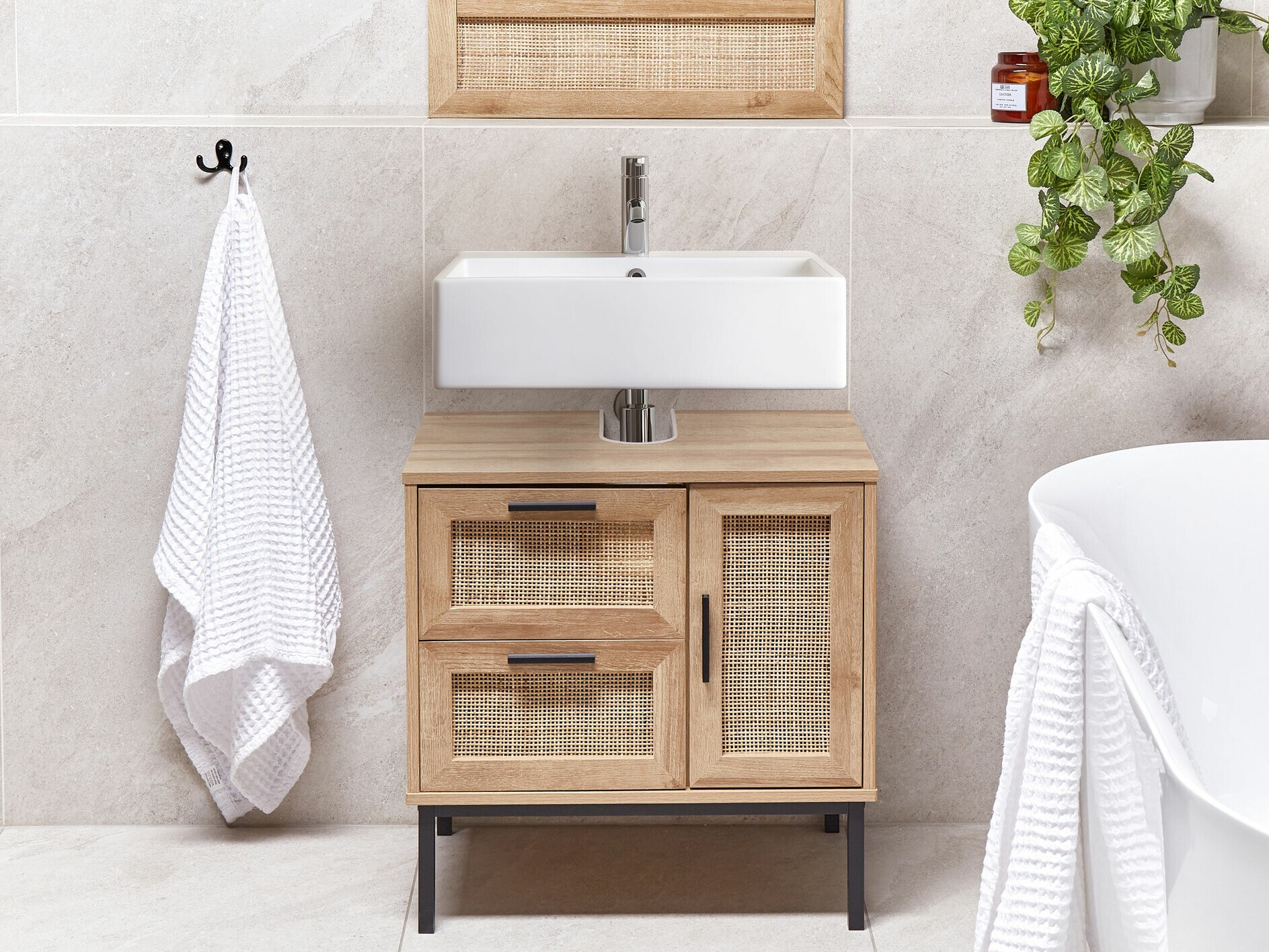 Окачен шкаф за мивка Meldoru 101