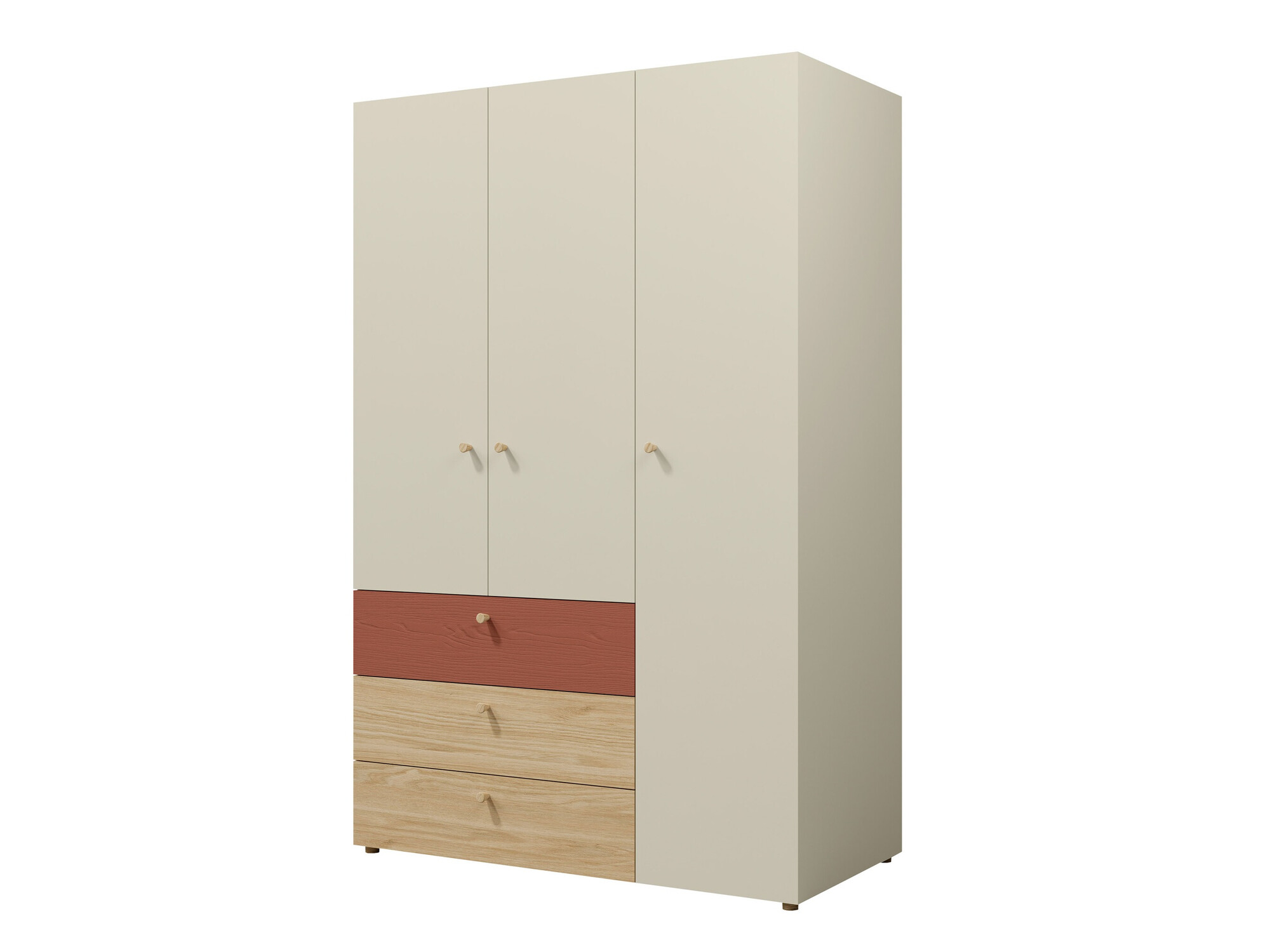 Гардероб Domcali 100 (Coral + Дъб)