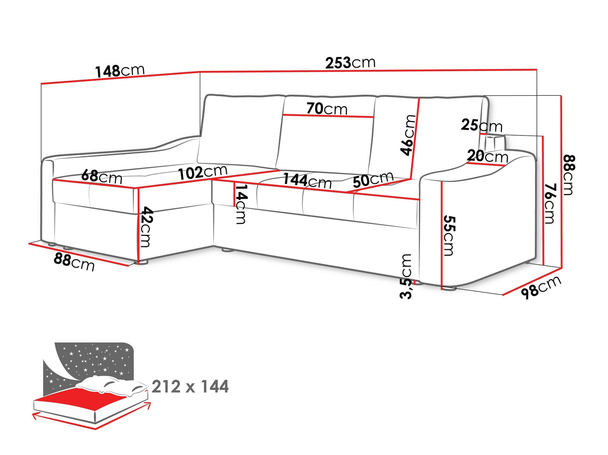 Ъглов диван Rome 107 (Velo 621)