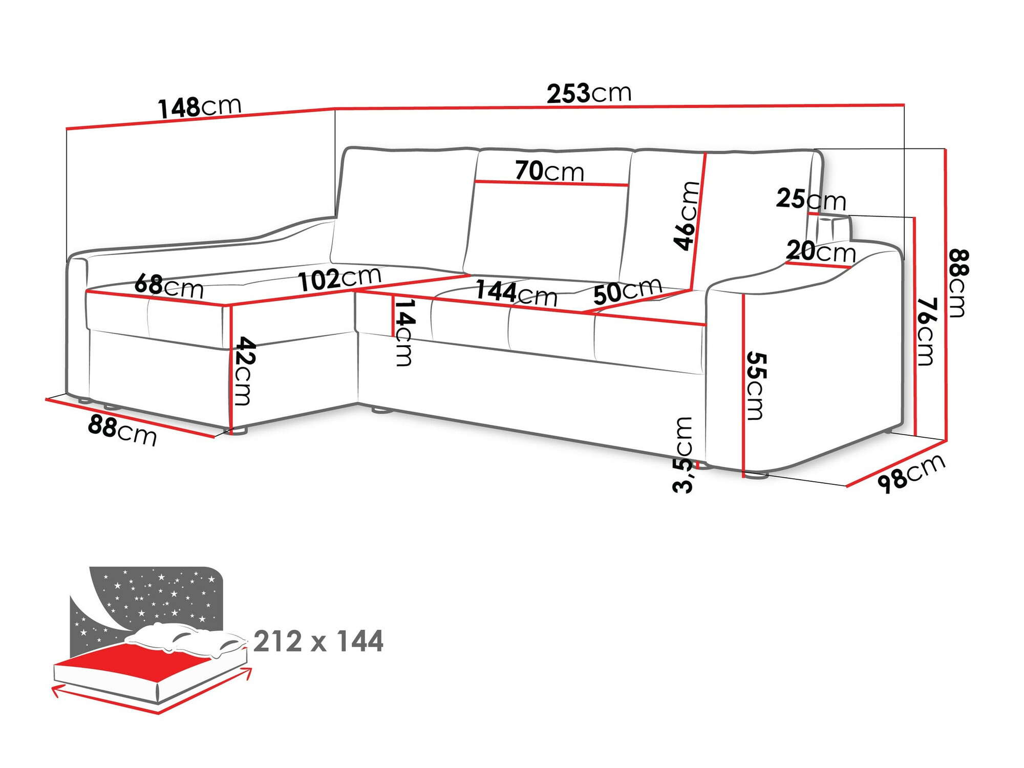 Ъглов диван Rome 107 (Velo 621)