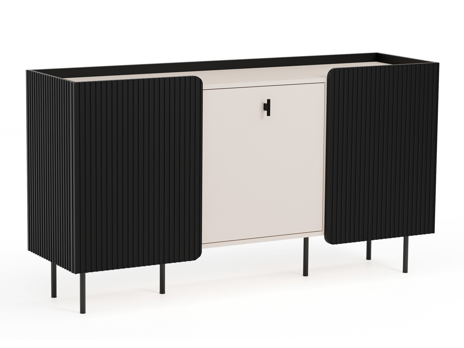 Шкаф Mansfield 101 (Черен + Кашмир)