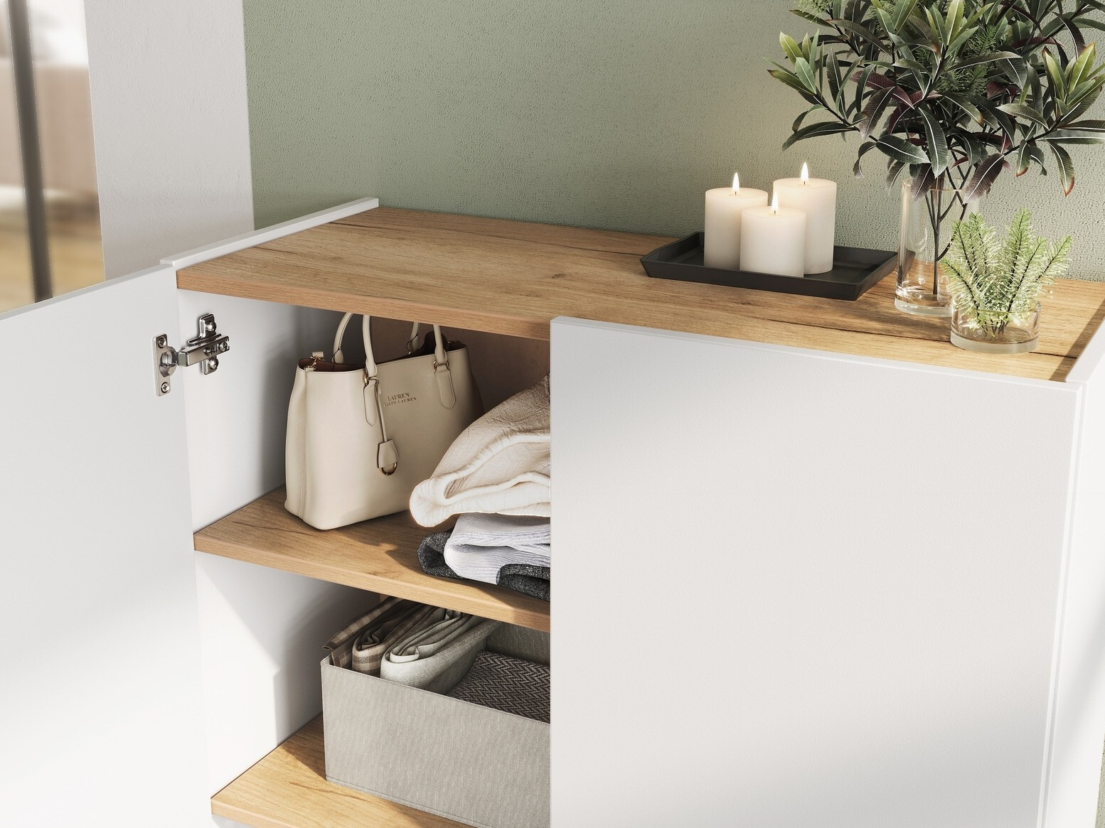 Комплект за антре Lircamu 102 (Бял)