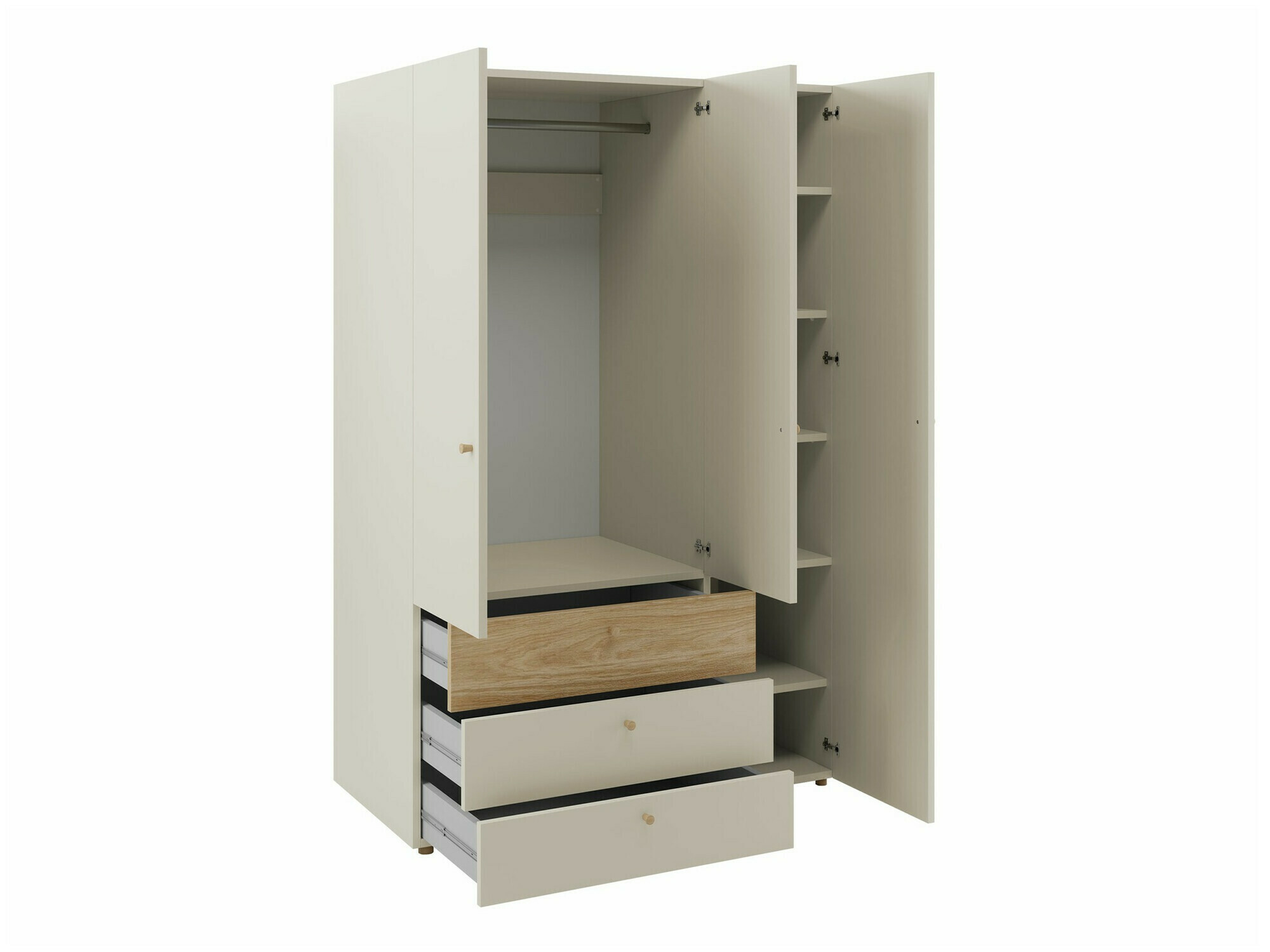 Комплект за детска стая Domcali 116 (Сив + Дъб)