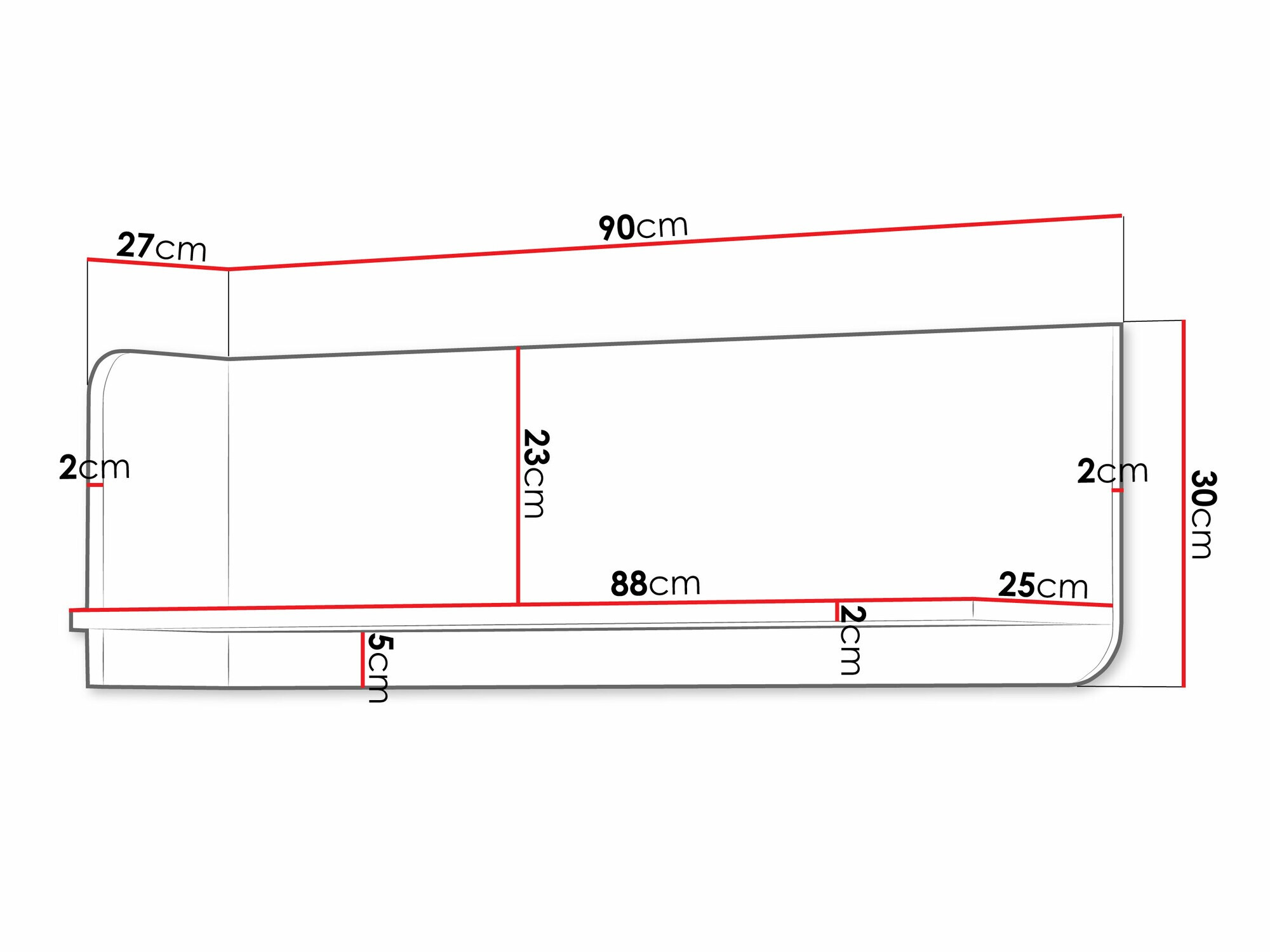 Стенна етажерка Domcali 112