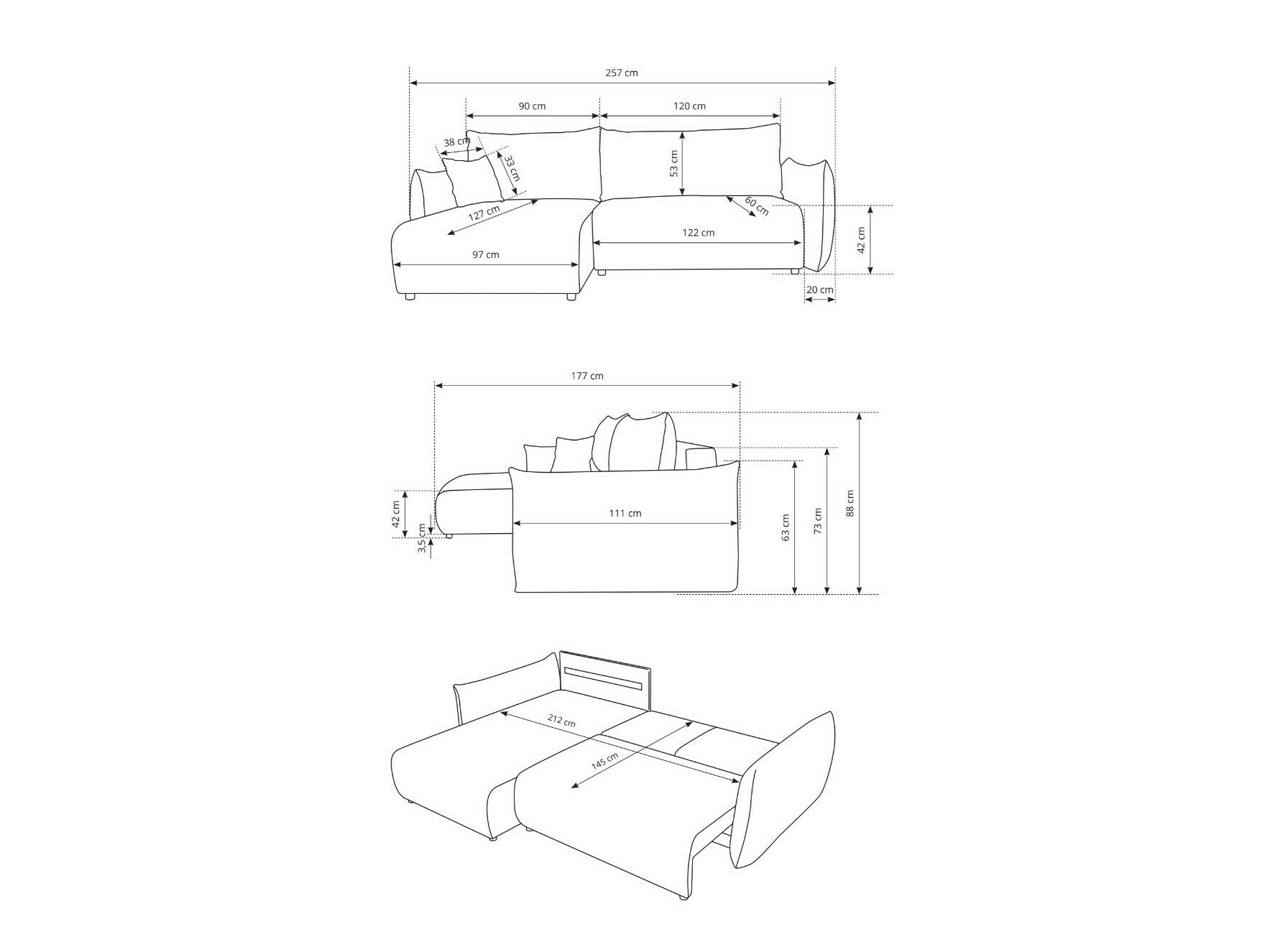 Ъглов диван Kingston 153 (Tilia 56)