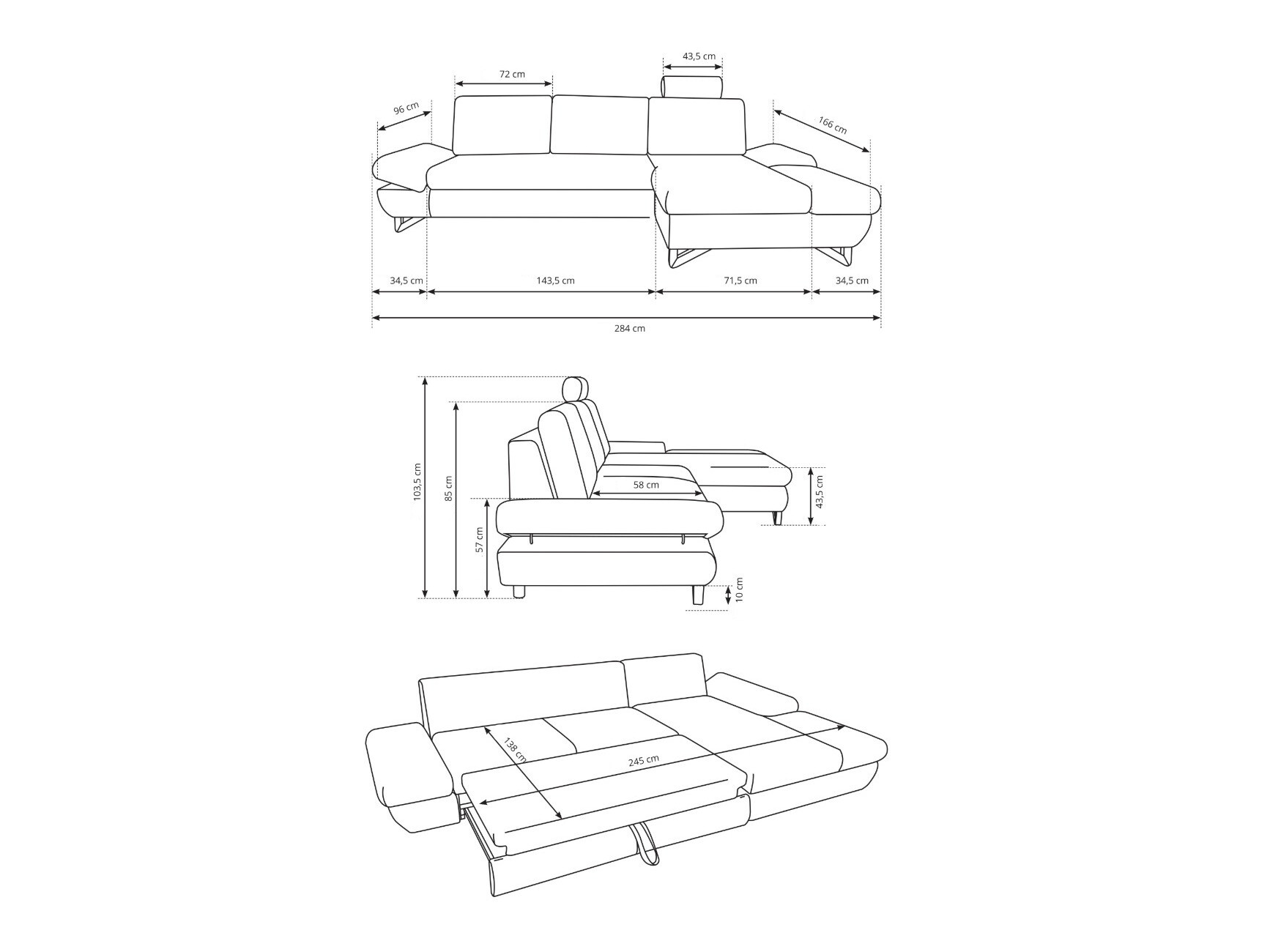 Ъглов диван Kingston 161 (Avra 10)
