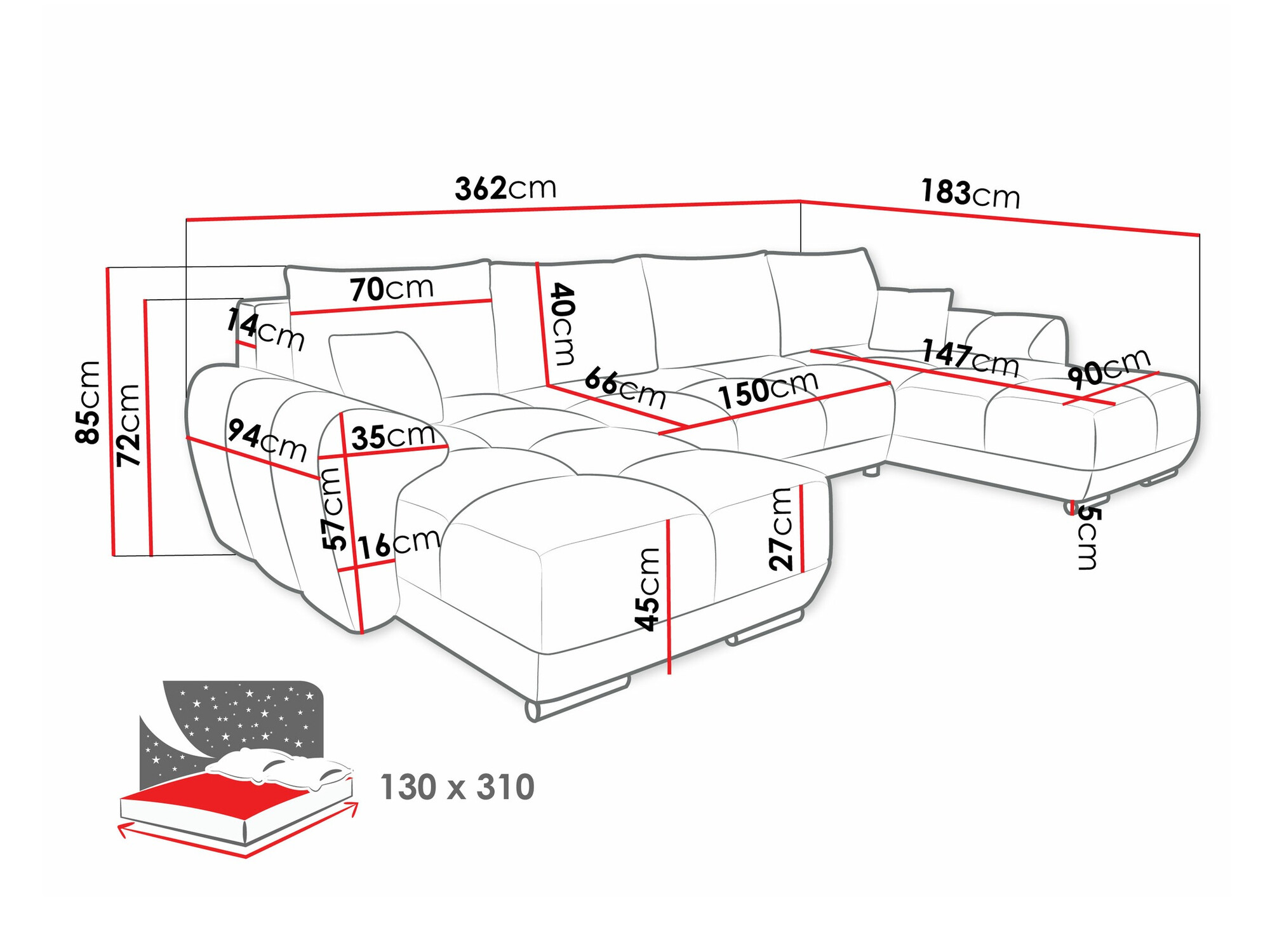 Ъглов диван Signis I (Velo 621)