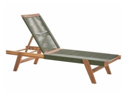 Градински шезлонг Bensevu 101 (Акация + Зелен)