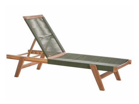 Градински шезлонг Bensevu 101 (Акация + Зелен)