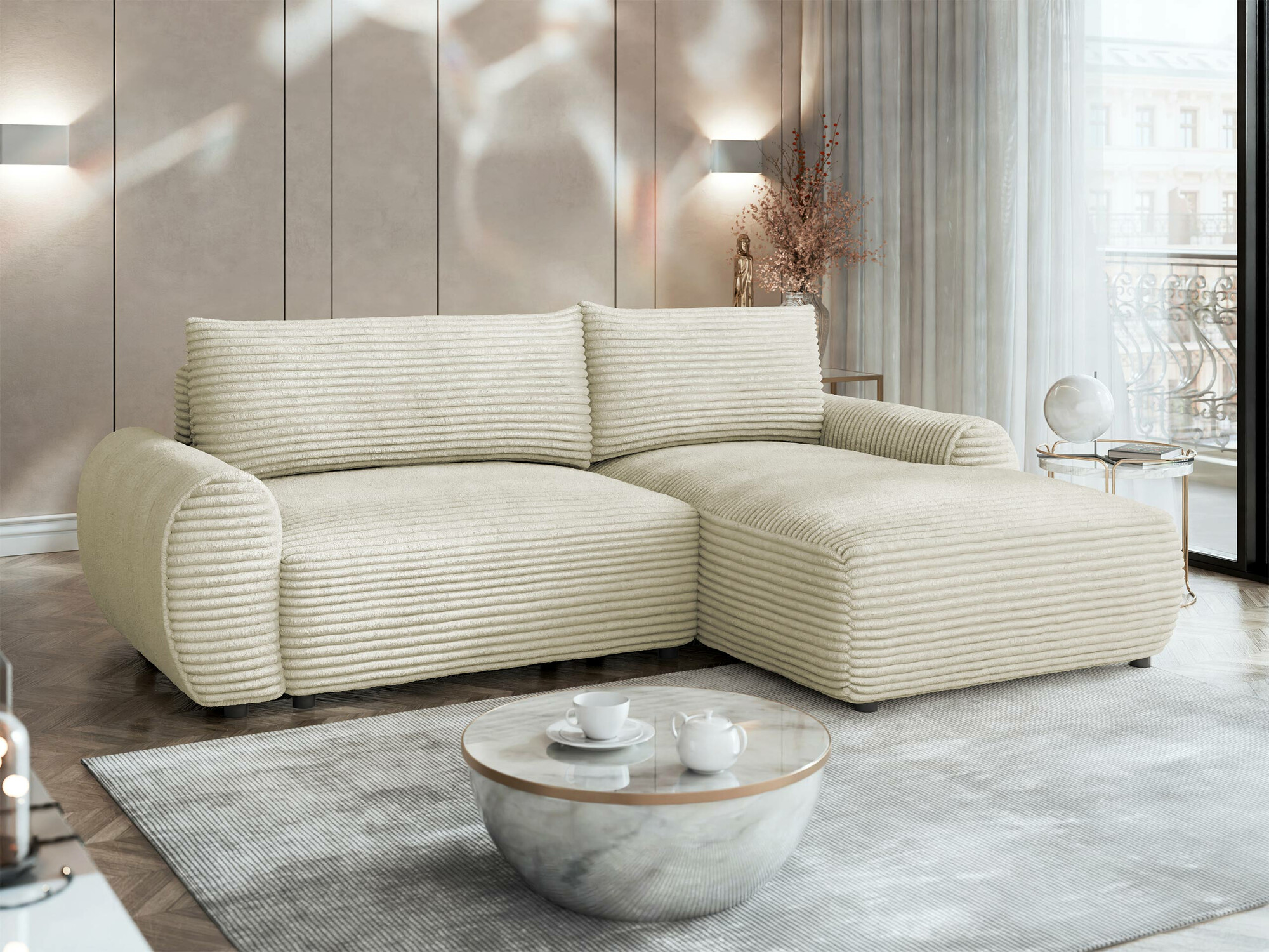 Ъглов диван TrendyNest Strigina (Tilia 03)