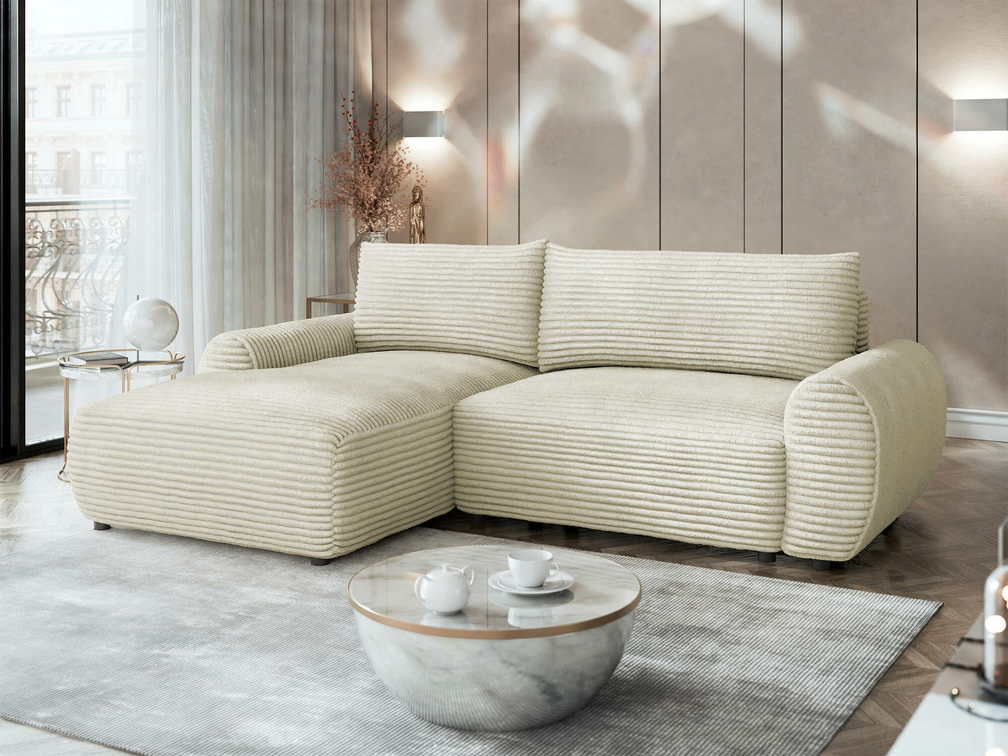 Ъглов диван TrendyNest Strigina (Tilia 03)