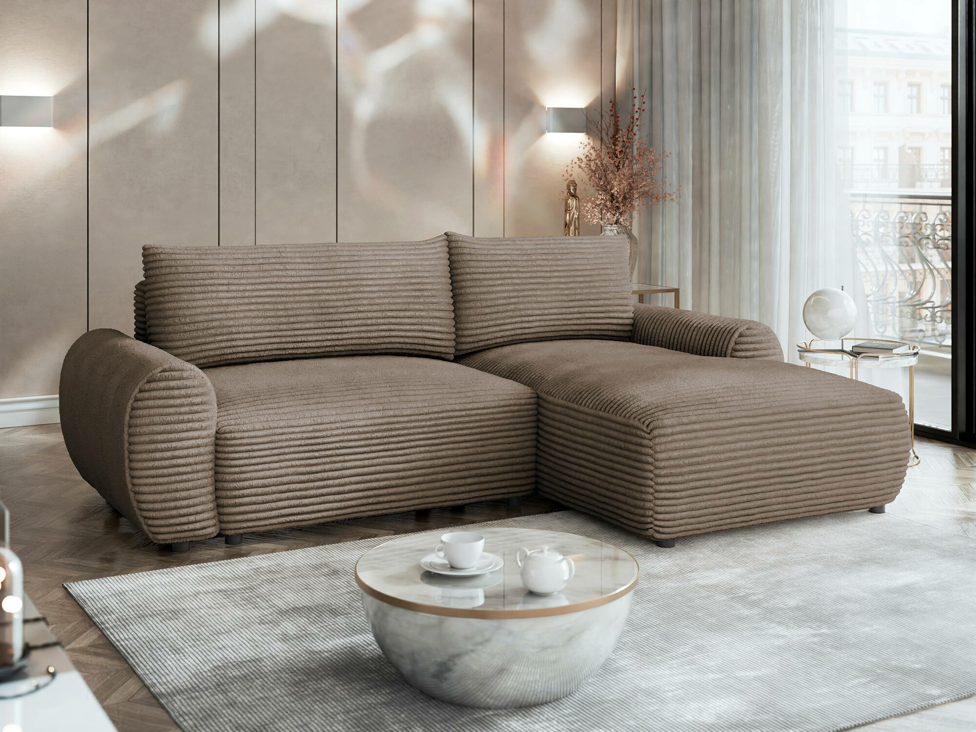 Ъглов диван TrendyNest Strigina (Tilia 17)