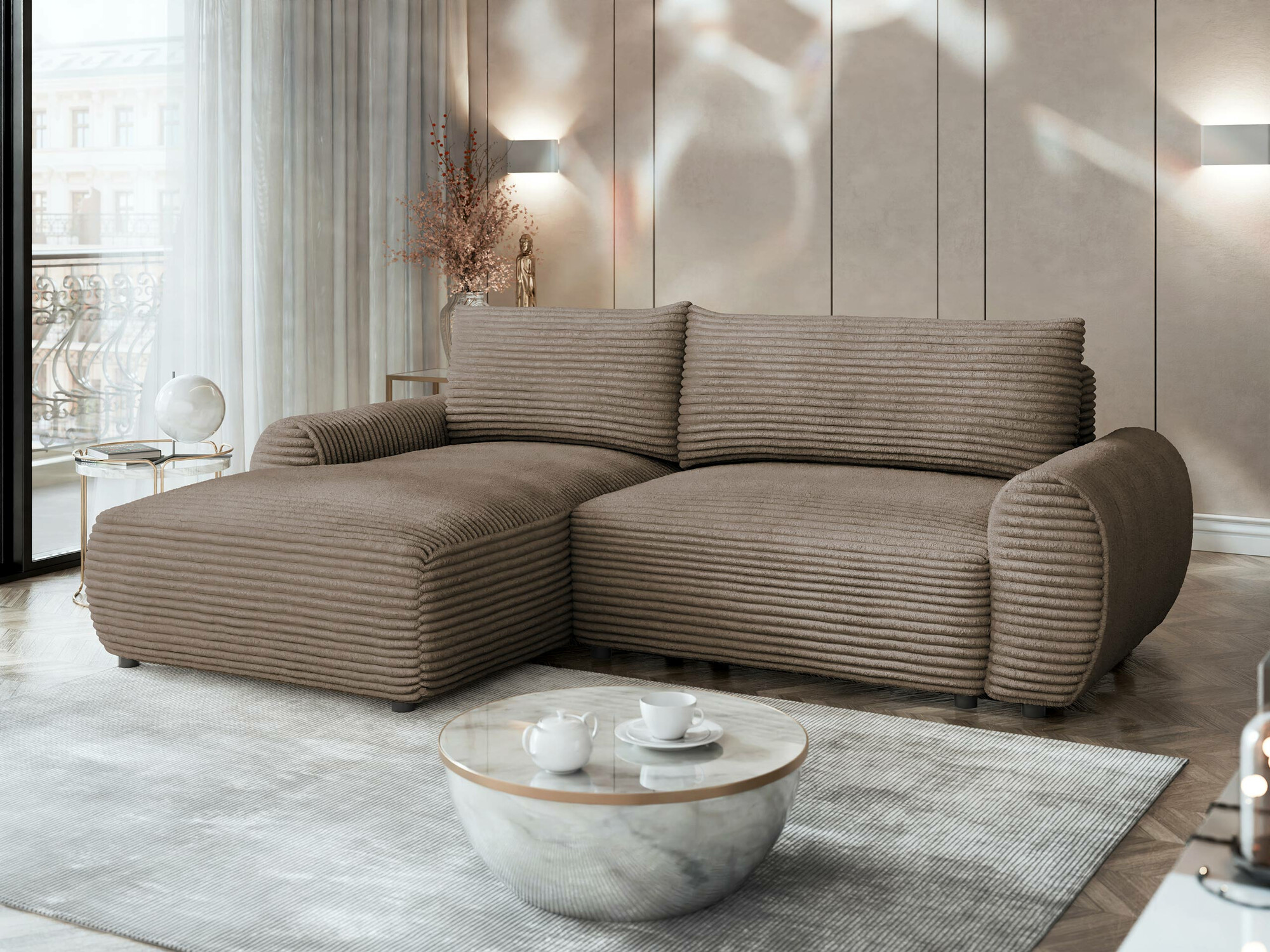 Ъглов диван TrendyNest Strigina (Tilia 17)