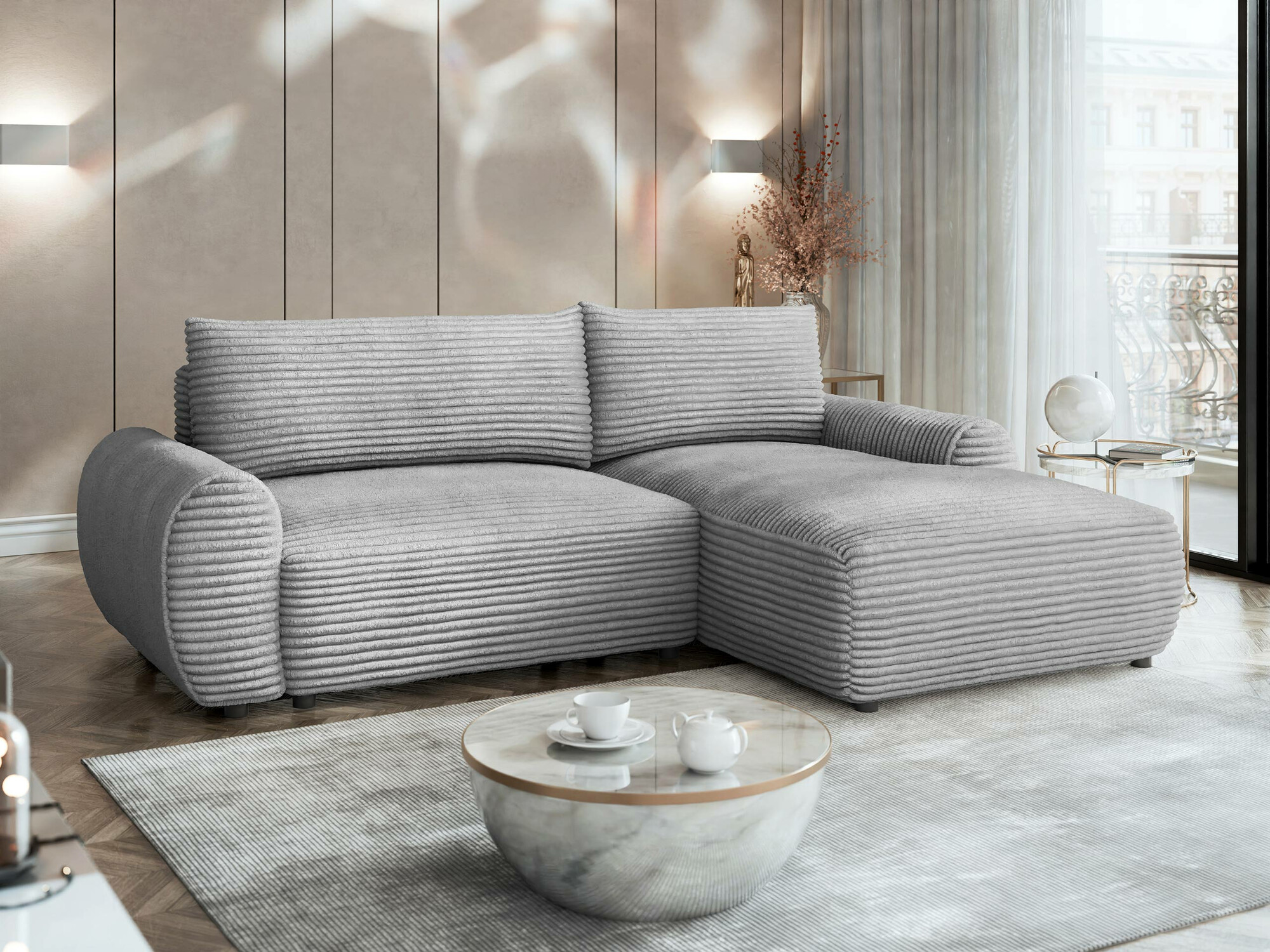 Ъглов диван TrendyNest Strigina (Tilia 86)