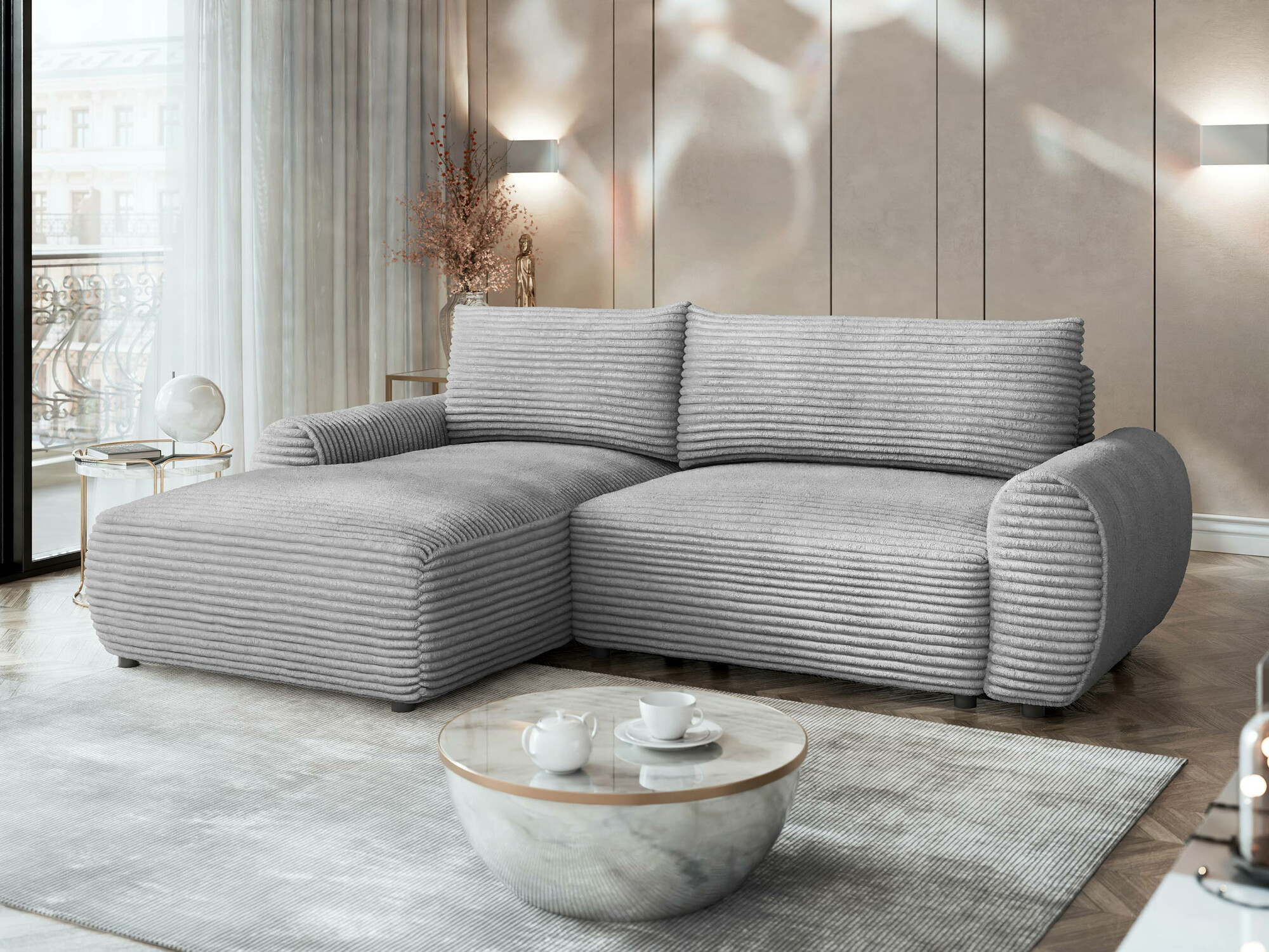 Ъглов диван TrendyNest Strigina (Tilia 86)