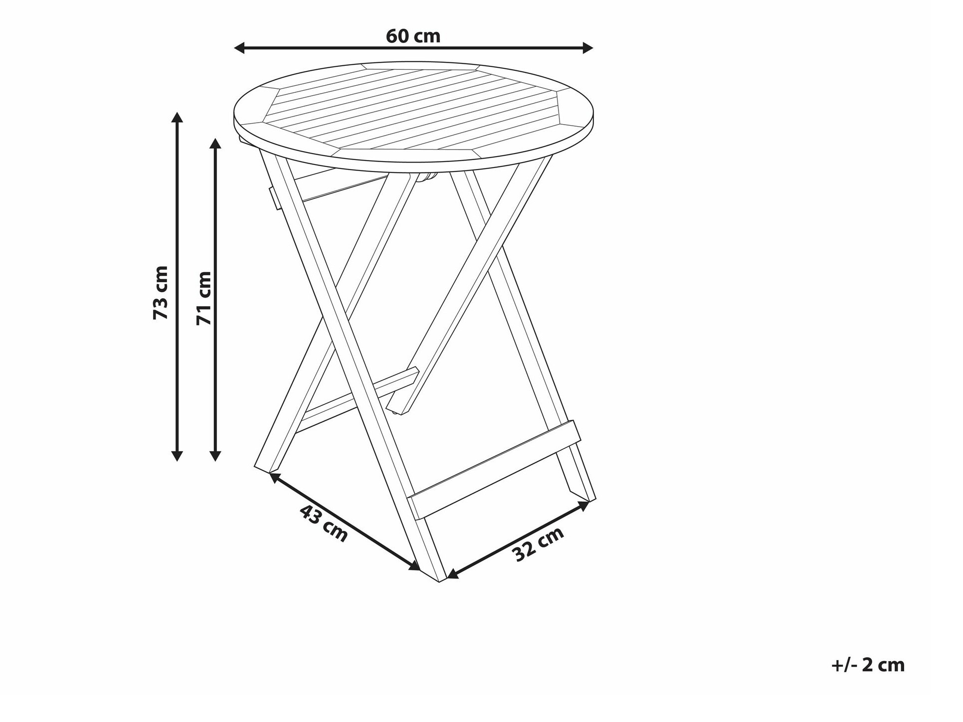 Градинска маса Bensevu 104