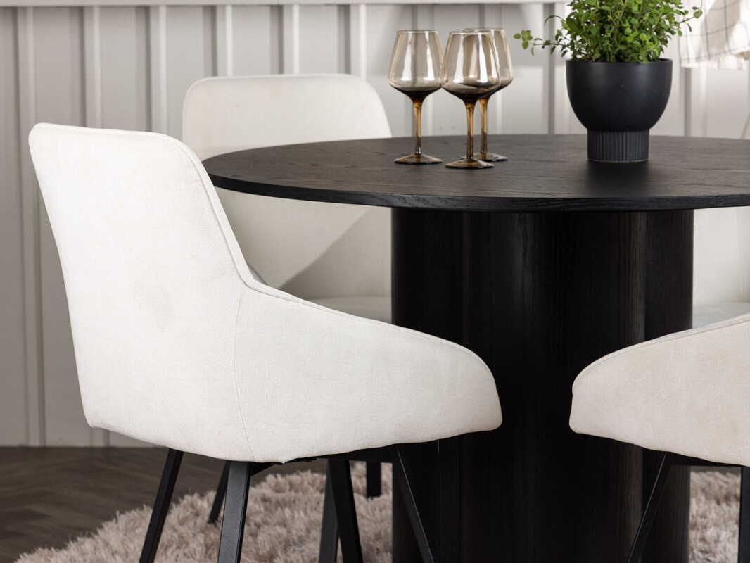 Маса и столове за трапезария Dallas 5008 (Черен)