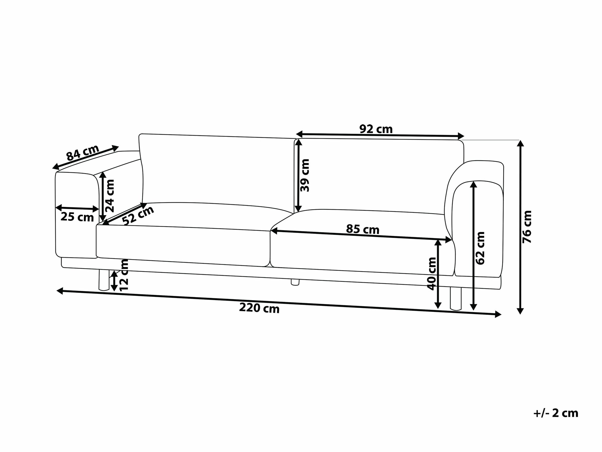 Диван Berwyn 697 (Червен)