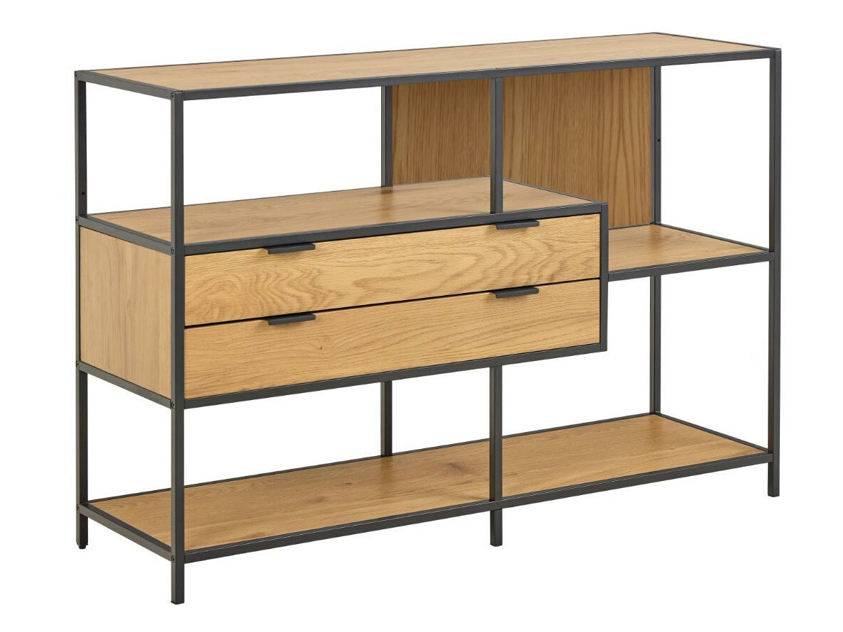Етажерка Norsica Sevferi 183 (Черен + Див дъб)