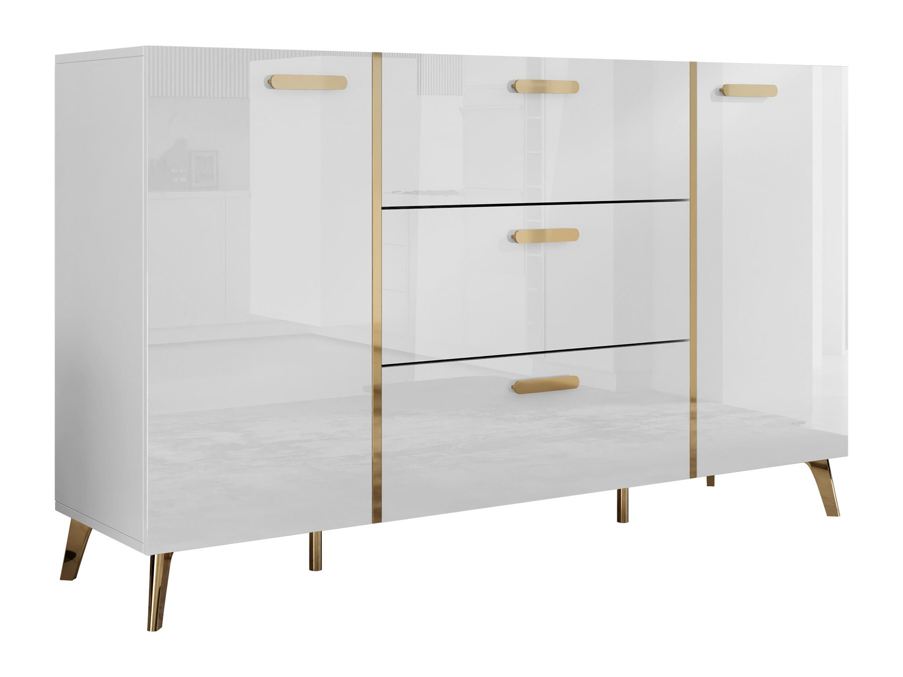 Скрин Comfivo Capella I (Бял + Бял гланц)