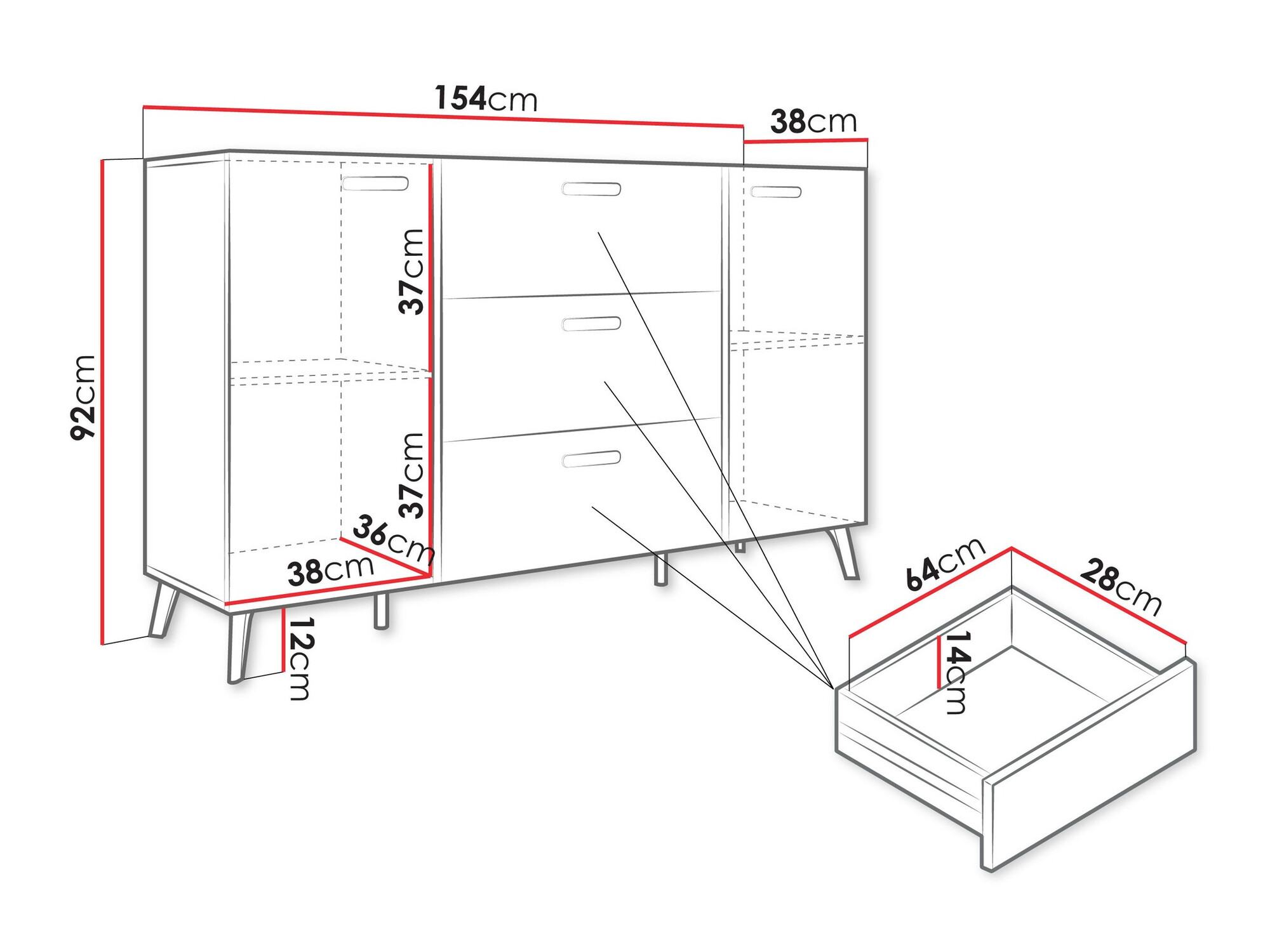 Скрин Comfivo Capella I (Бял + Бял гланц)