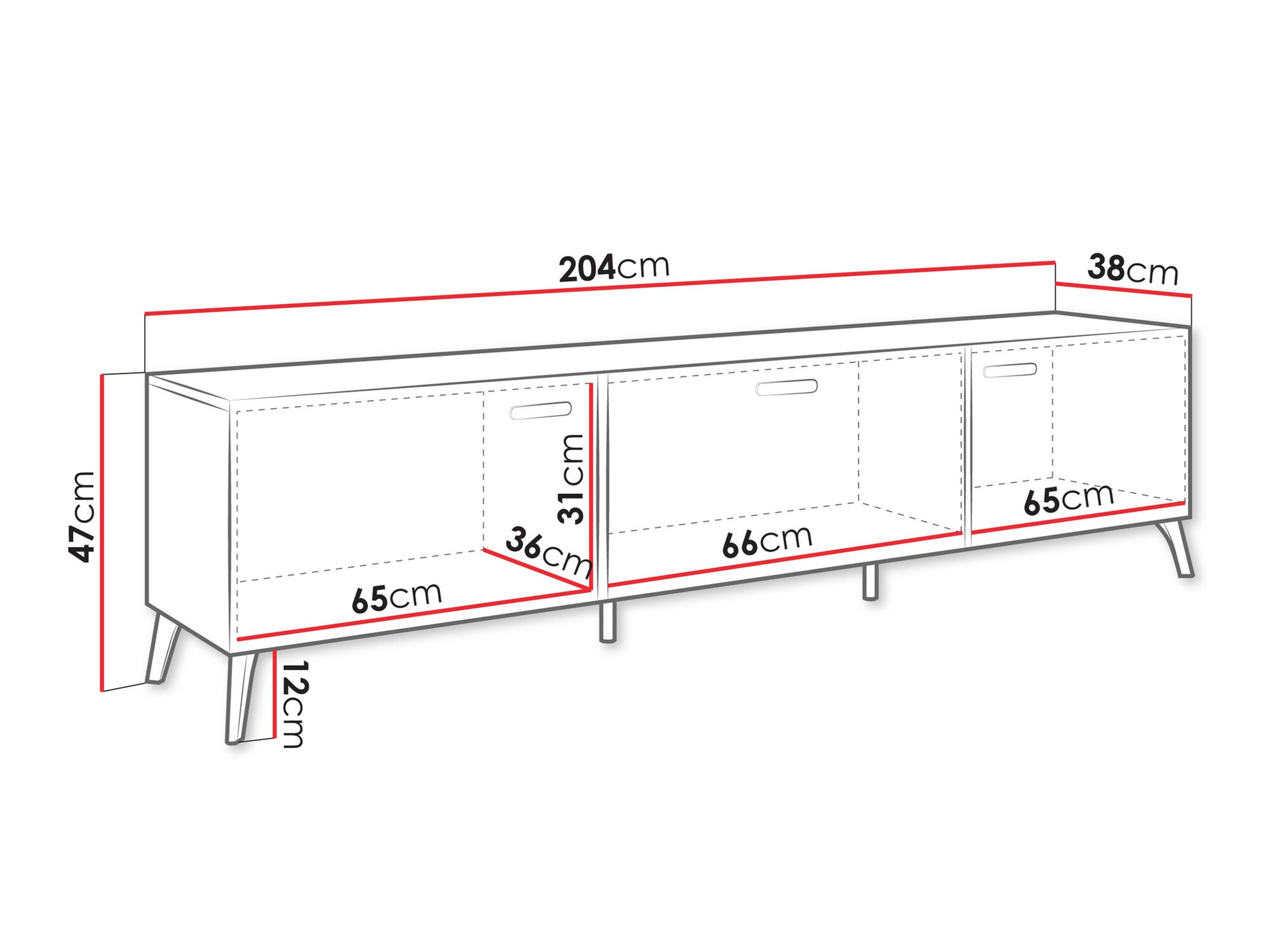 ТВ шкаф Comfivo Capella I (Бял + Бял гланц)