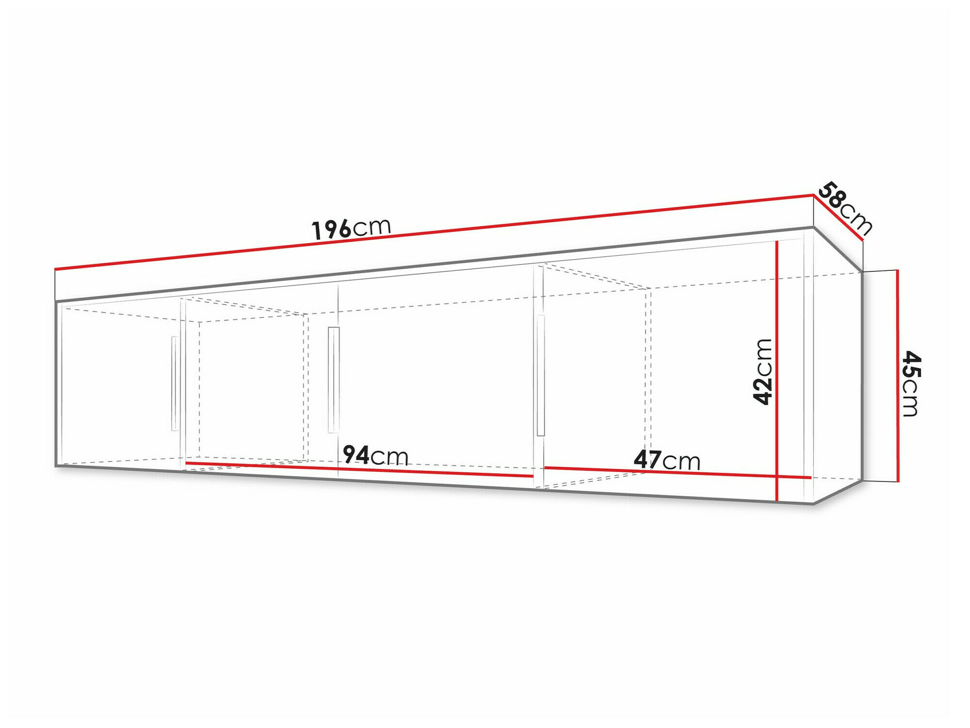 Гардероб Collis II (Дъб уотан + Черен)
